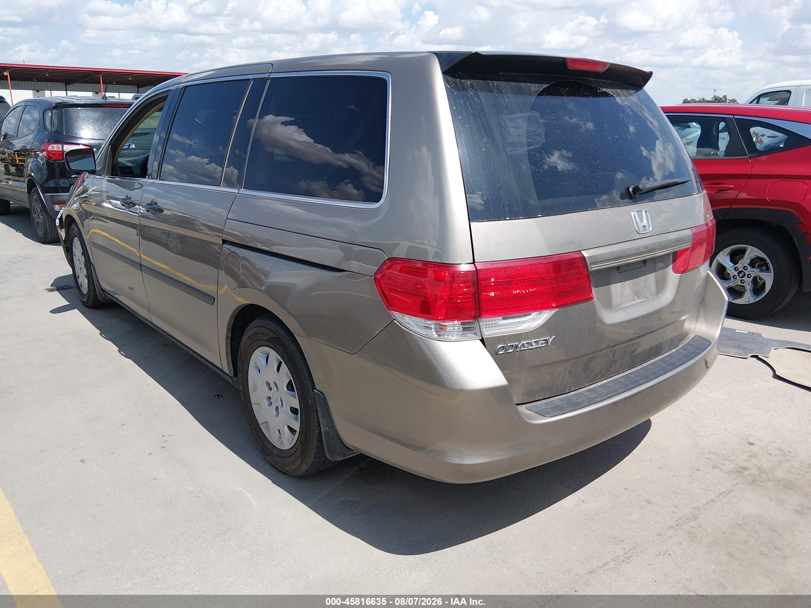 2010 Honda Odyssey Lx Gold vin: 5FNRL3H23AB073100