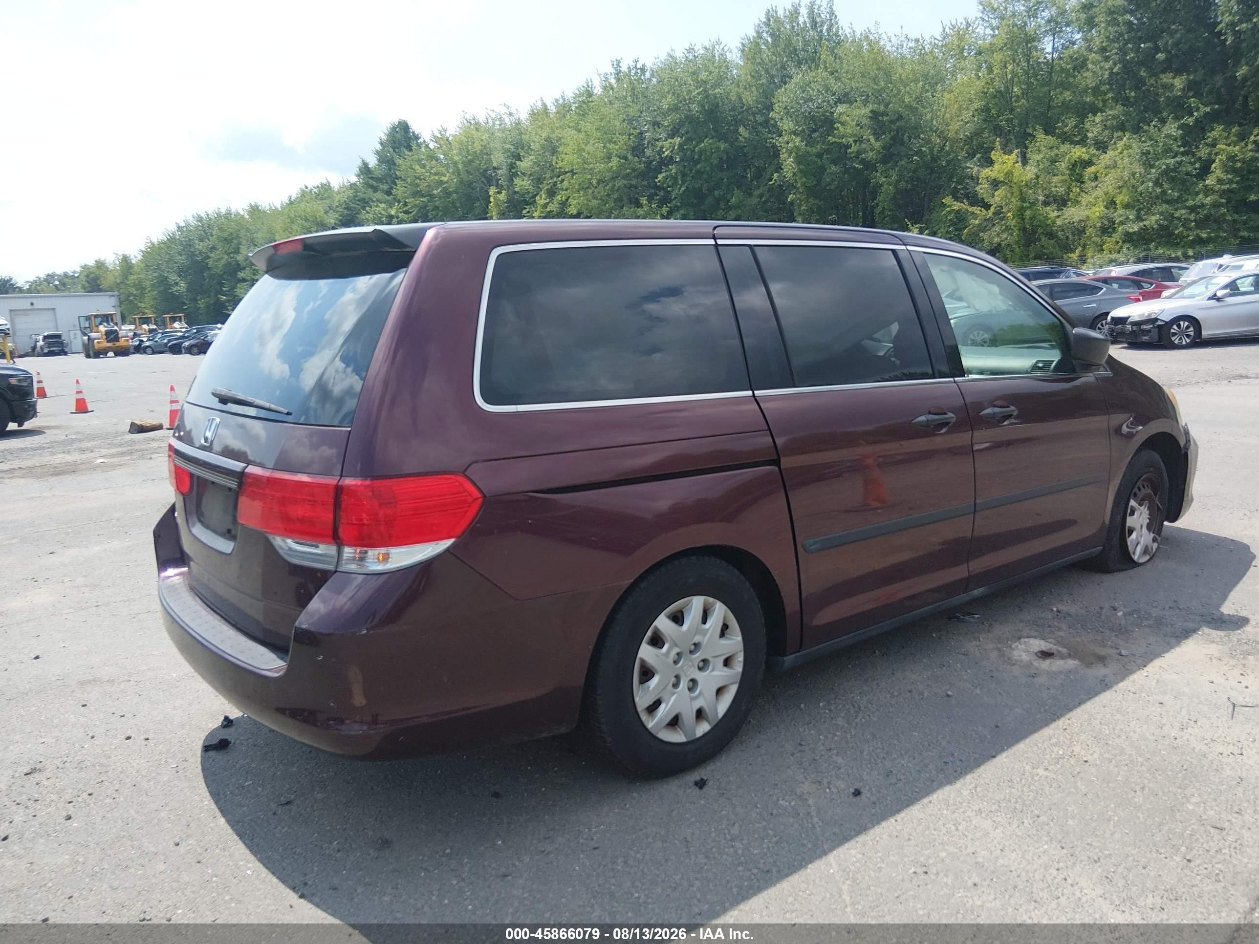 2010 Honda Odyssey Lx Красный vin: 5FNRL3H24AB035200