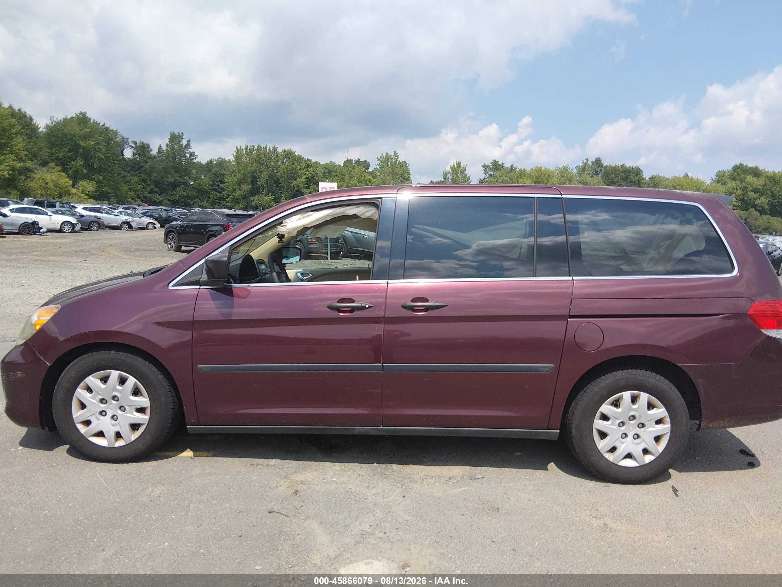 2010 Honda Odyssey Lx Красный vin: 5FNRL3H24AB035200