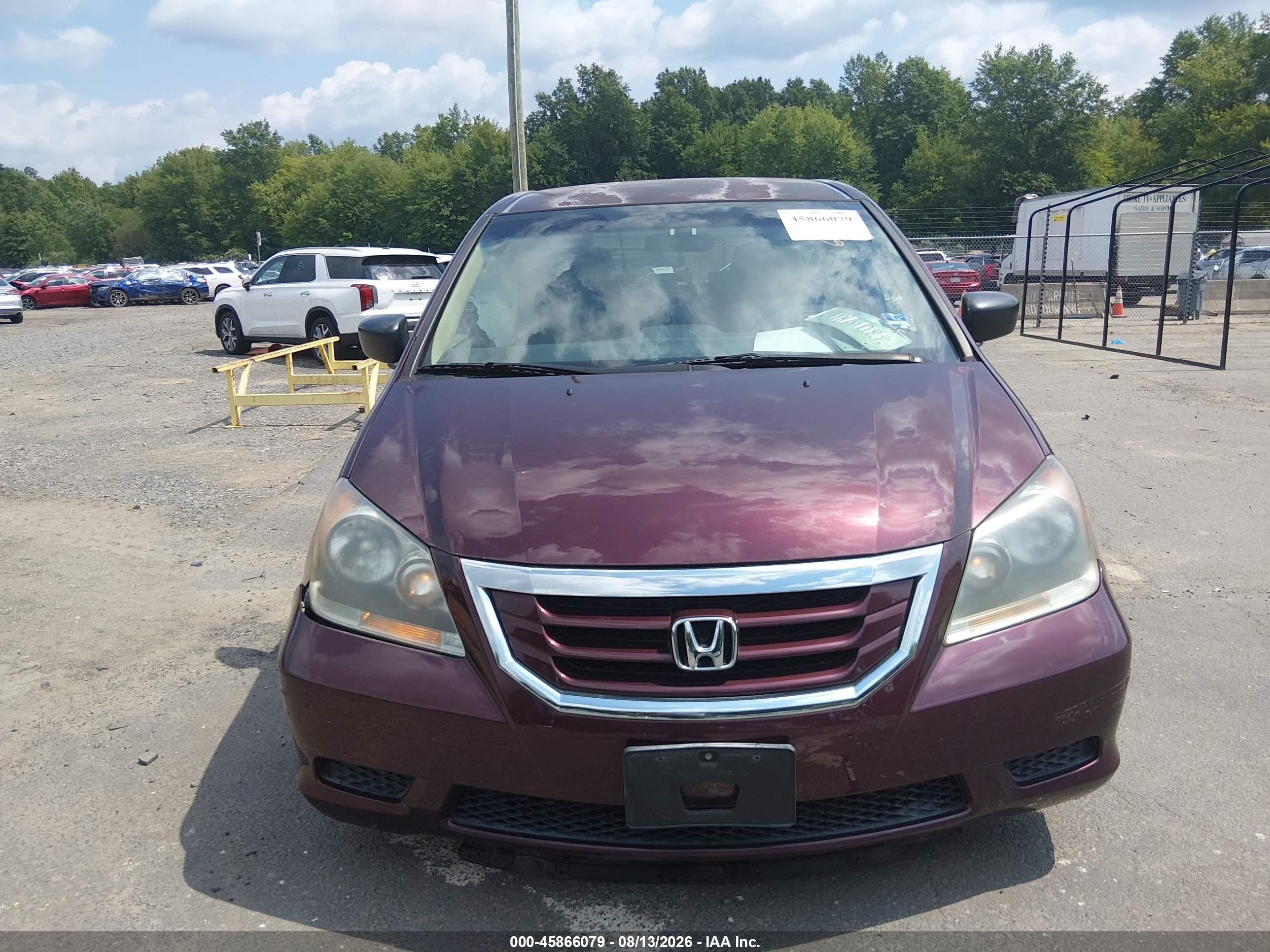 2010 Honda Odyssey Lx Красный vin: 5FNRL3H24AB035200