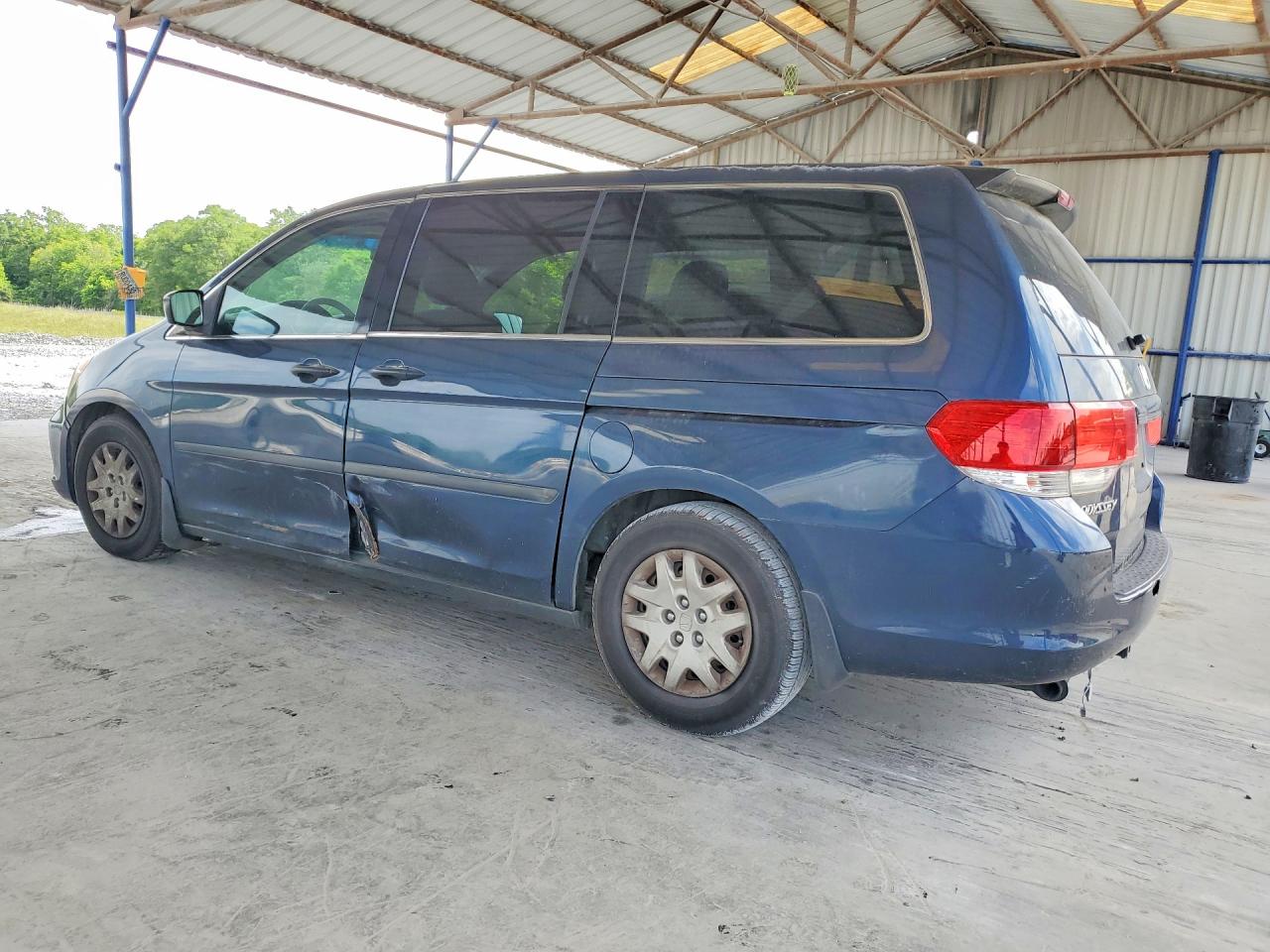 2010 Honda Odyssey Lx Blue vin: 5FNRL3H24AB106167