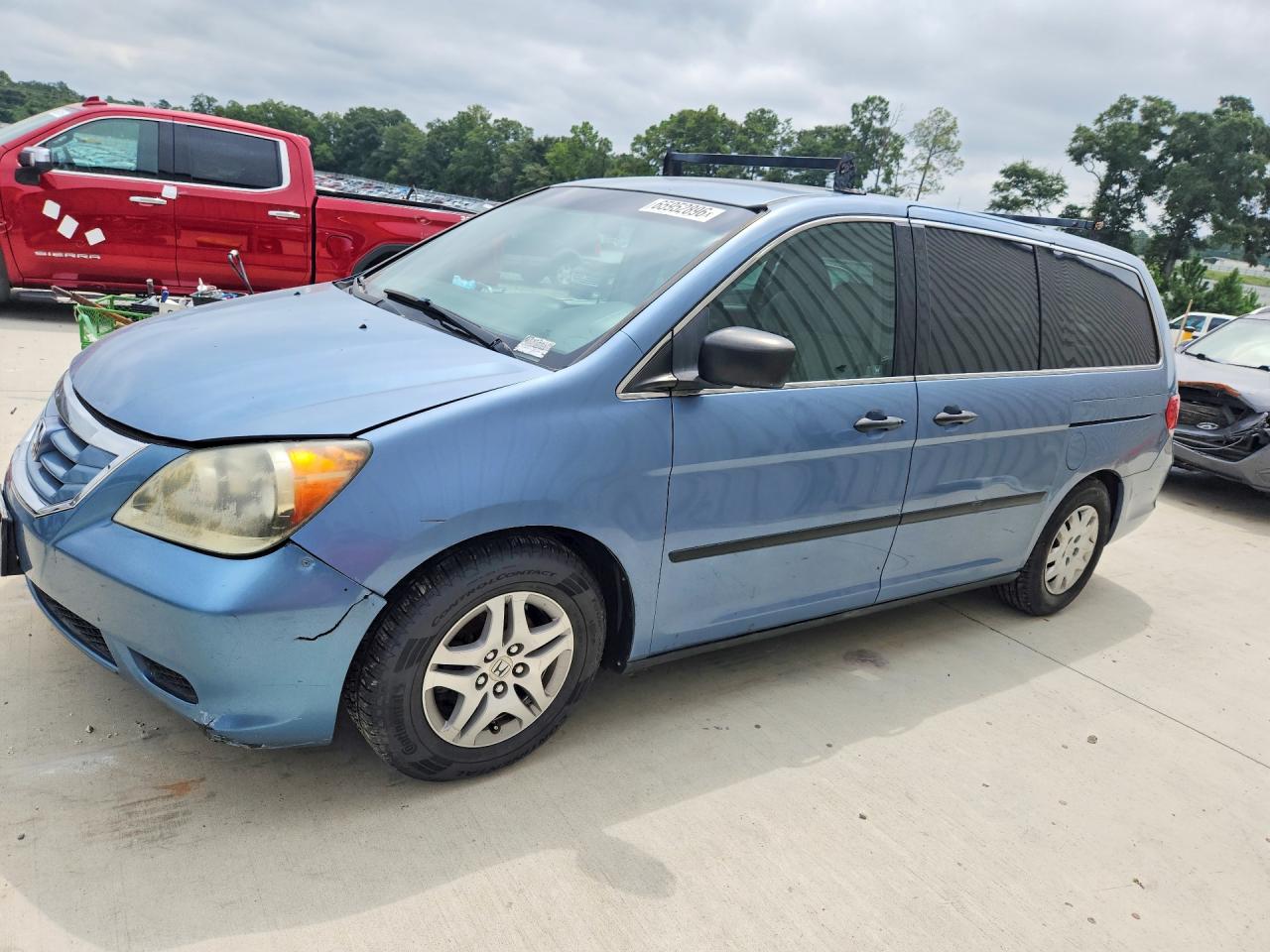 2010 Honda Odyssey Lx Blue vin: 5FNRL3H27AB072273