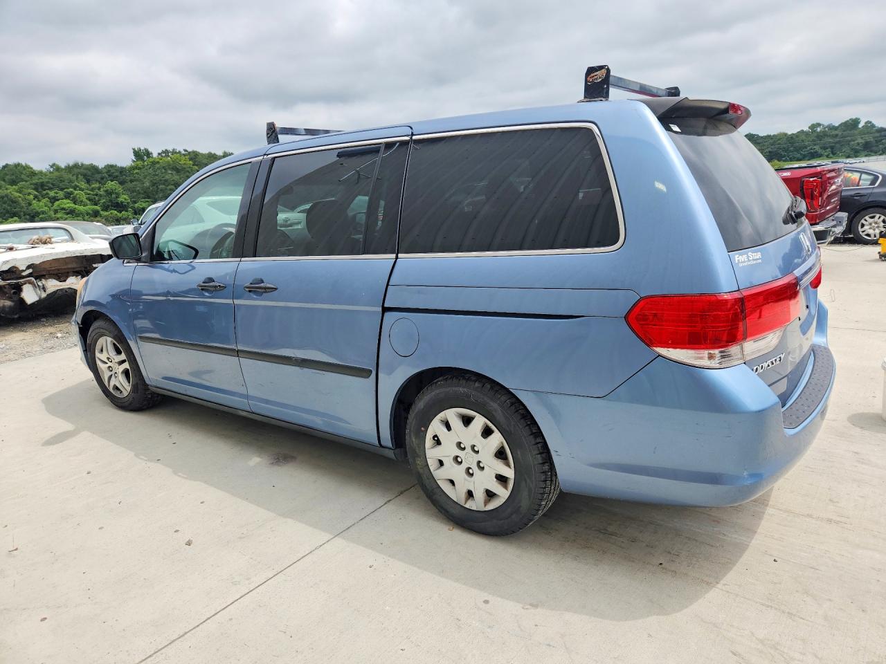 2010 Honda Odyssey Lx Blue vin: 5FNRL3H27AB072273