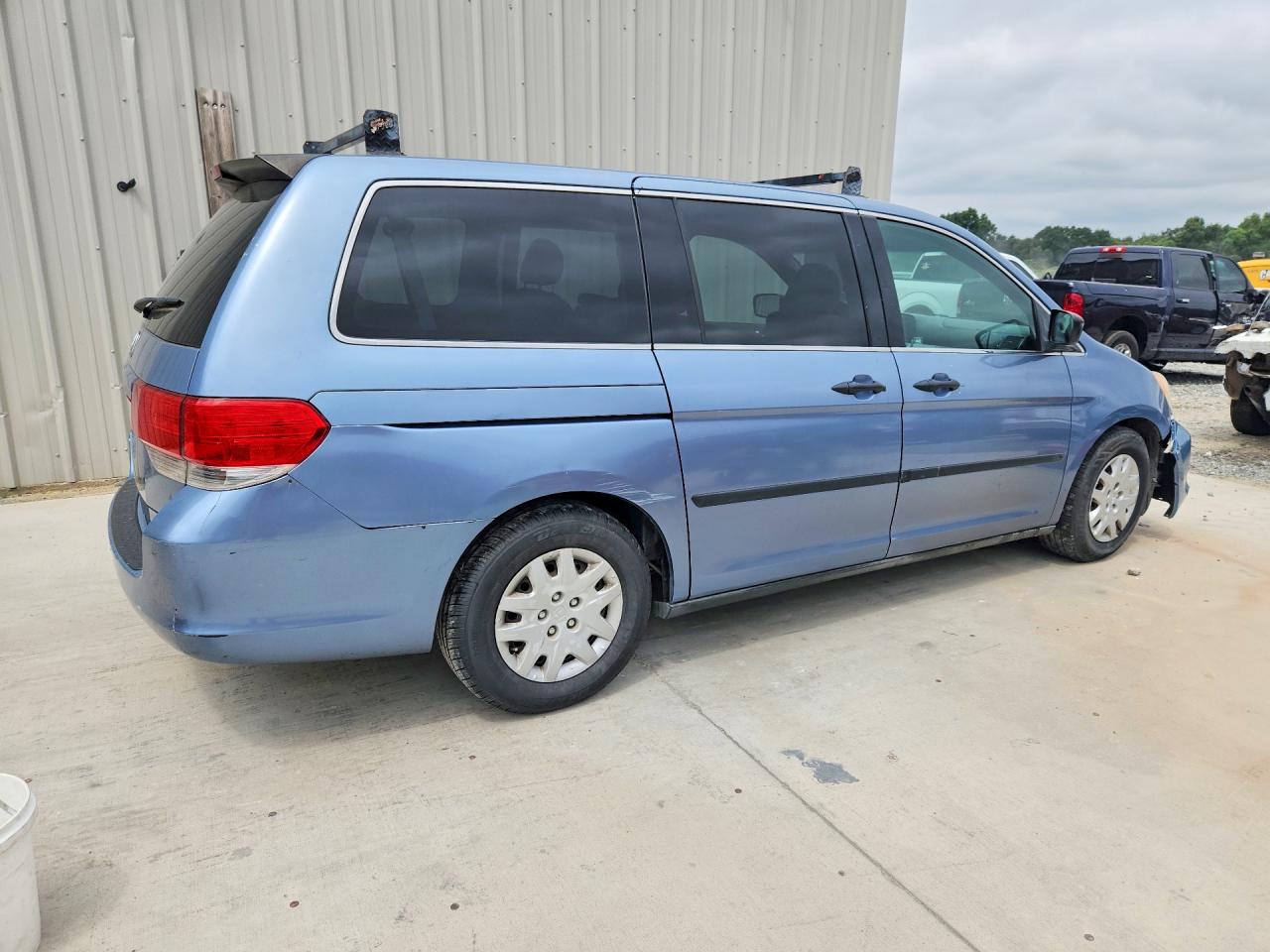 2010 Honda Odyssey Lx Blue vin: 5FNRL3H27AB072273