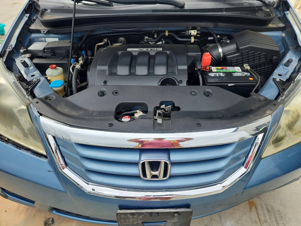 2010 Honda Odyssey Lx Blue vin: 5FNRL3H27AB072273