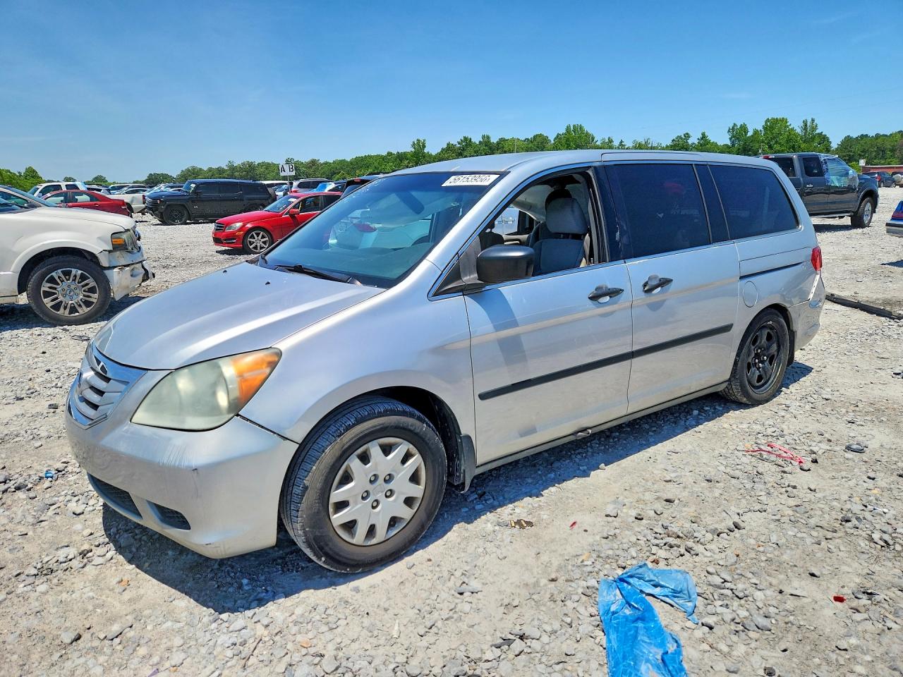 2010 Honda Odyssey Lx Gray vin: 5FNRL3H28AB022658