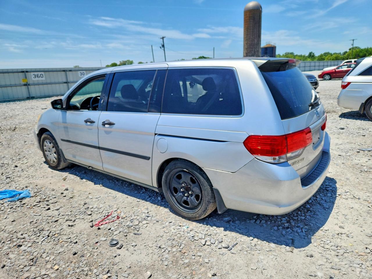 2010 Honda Odyssey Lx Gray vin: 5FNRL3H28AB022658
