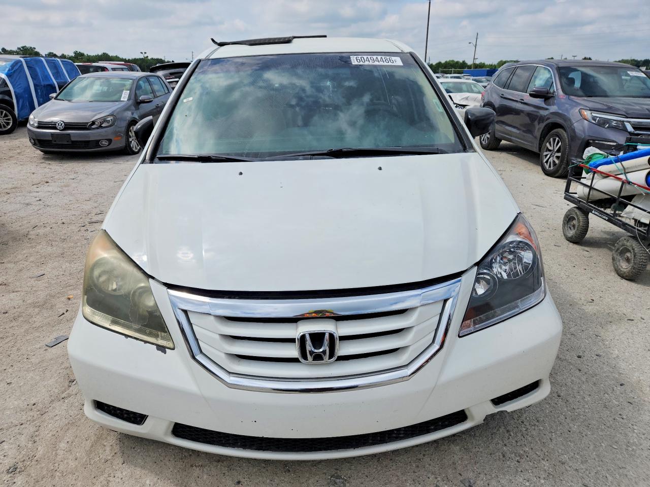 2010 Honda Odyssey Lx White vin: 5FNRL3H28AB090510