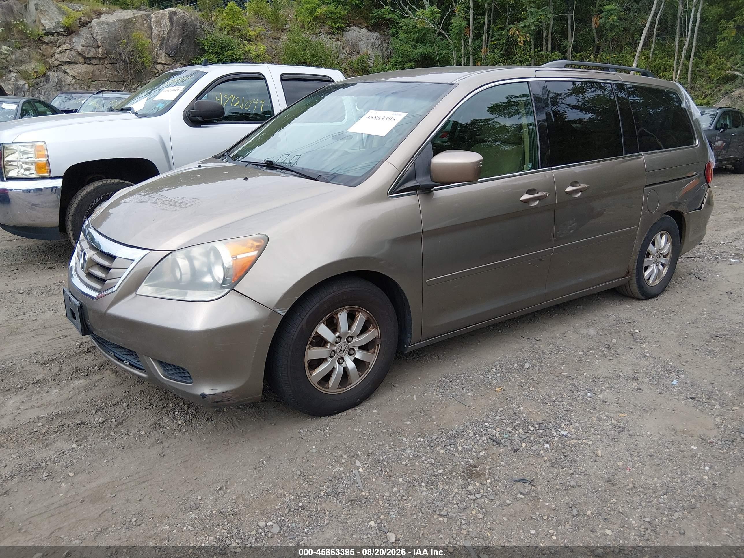 2010 Honda Odyssey Ex Beige vin: 5FNRL3H41AB005749