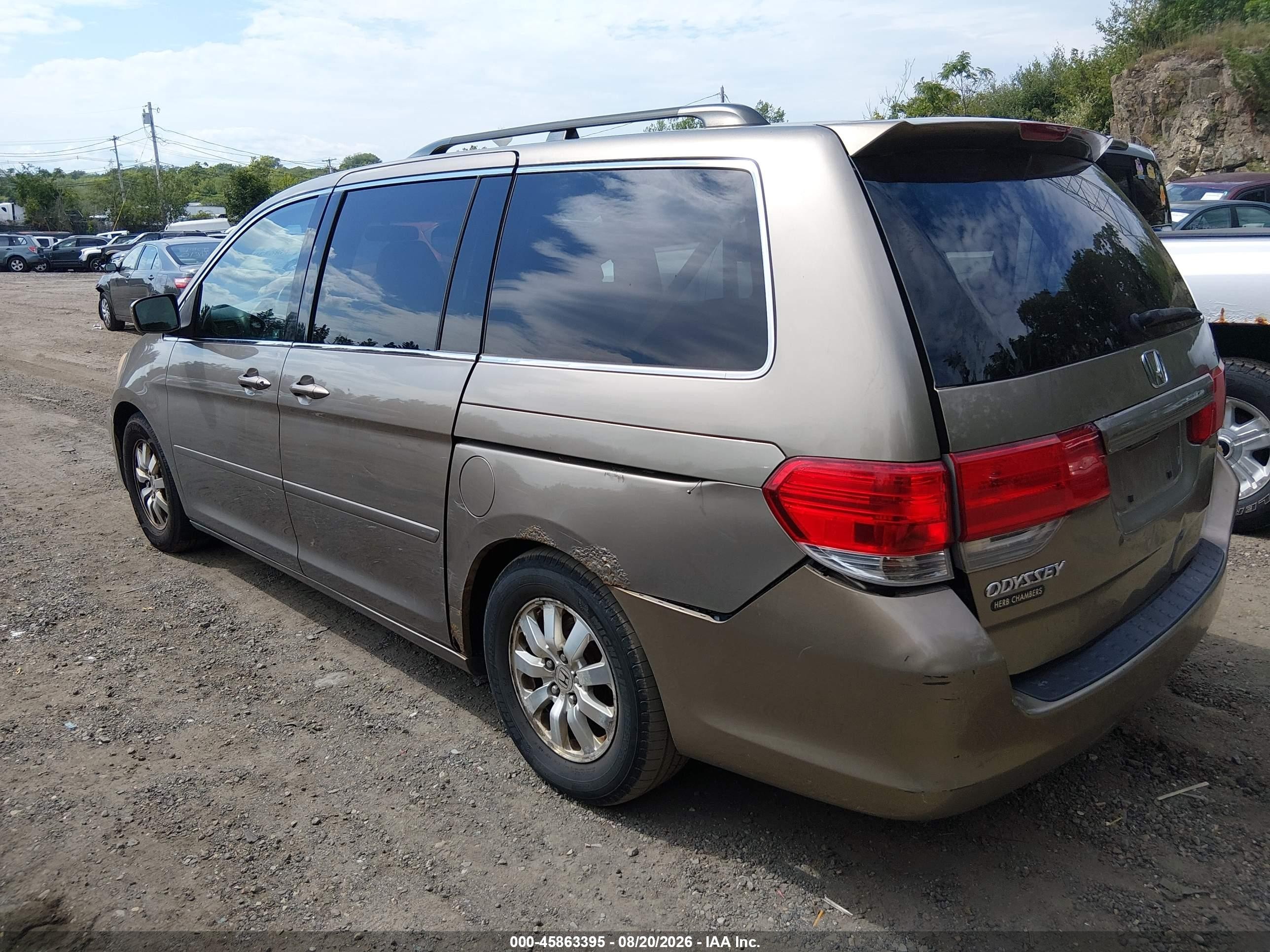 2010 Honda Odyssey Ex Beige vin: 5FNRL3H41AB005749