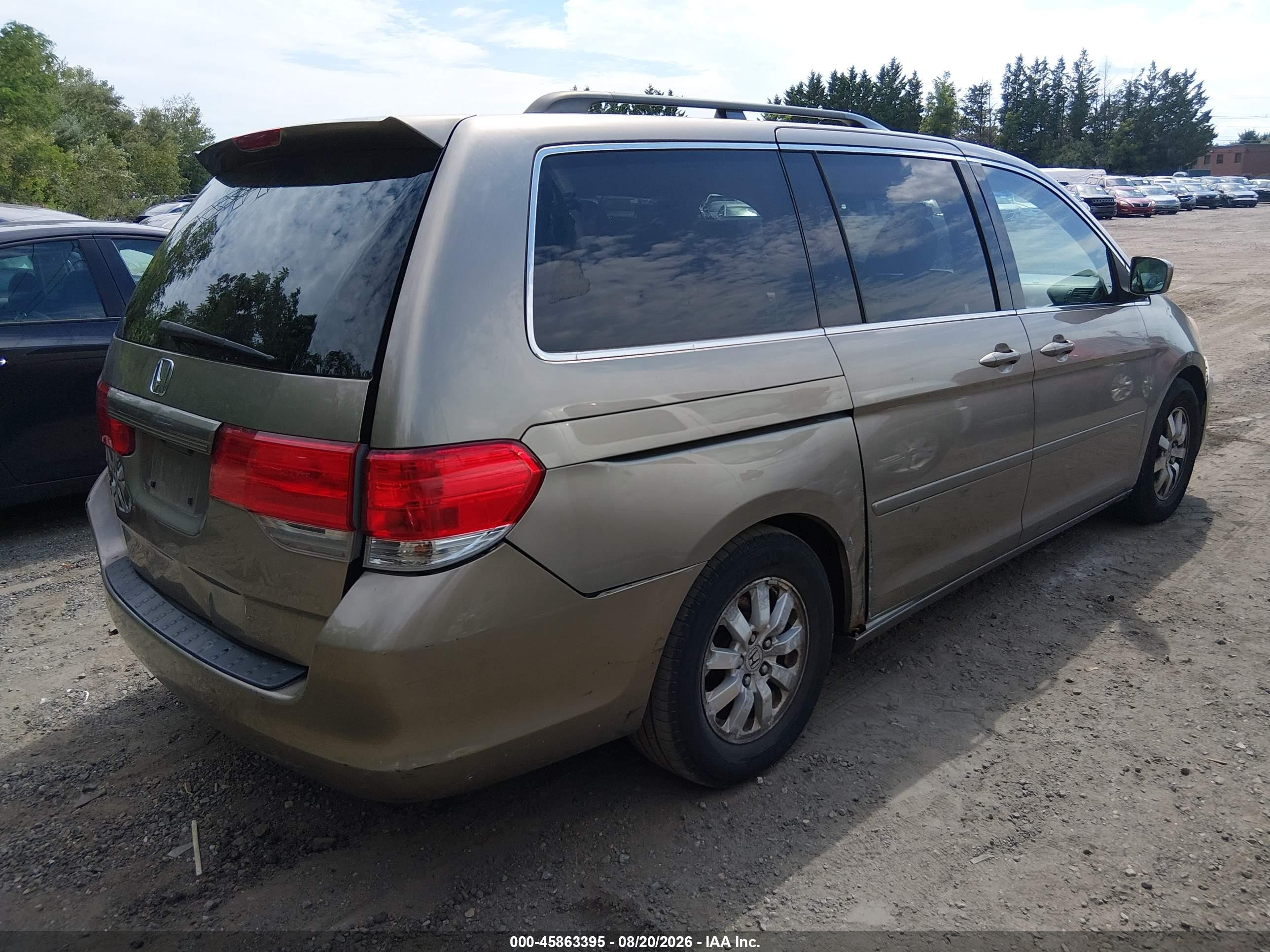 2010 Honda Odyssey Ex Beige vin: 5FNRL3H41AB005749