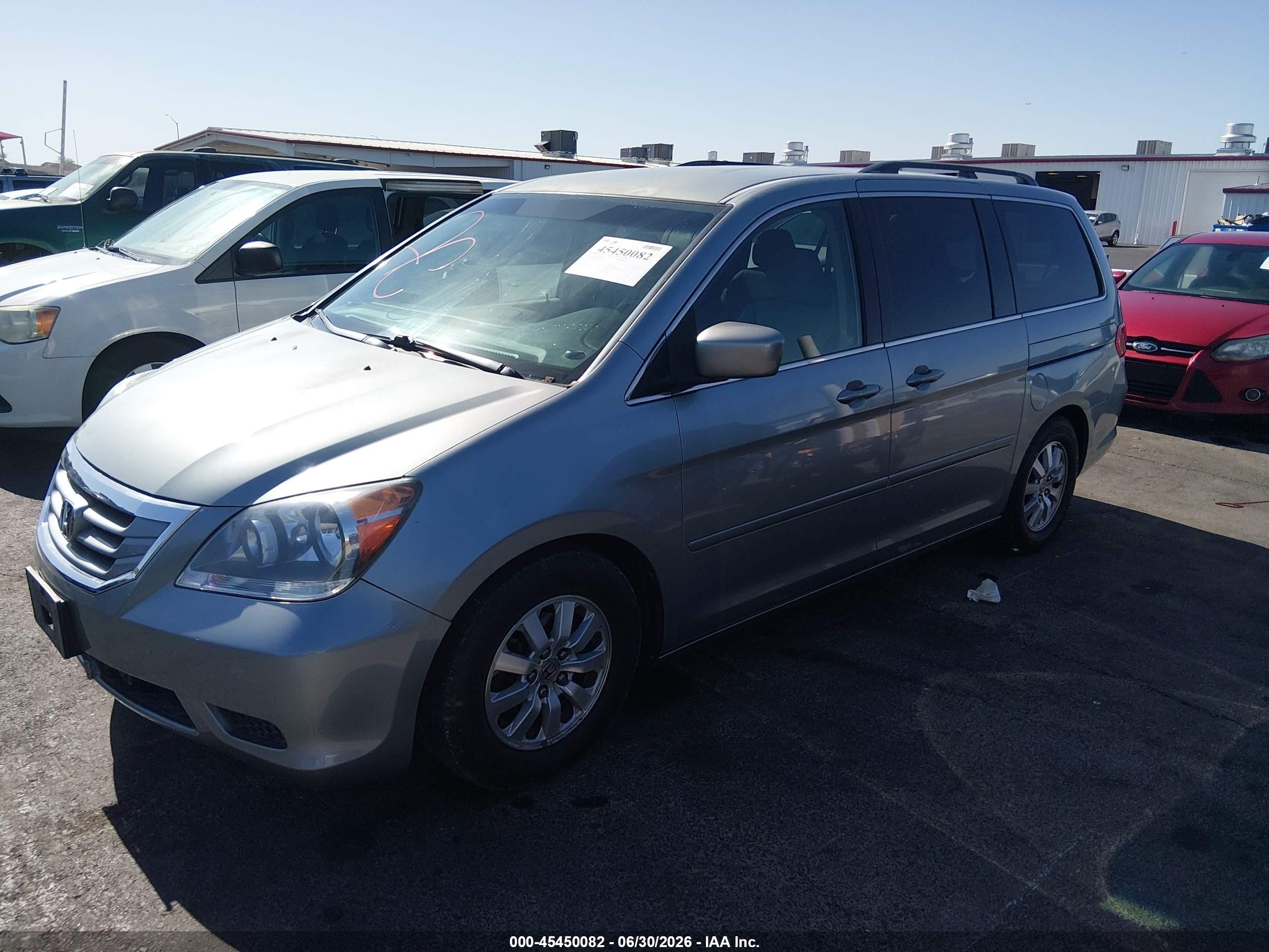 2010 Honda Odyssey Ex Light Blue vin: 5FNRL3H41AB037956