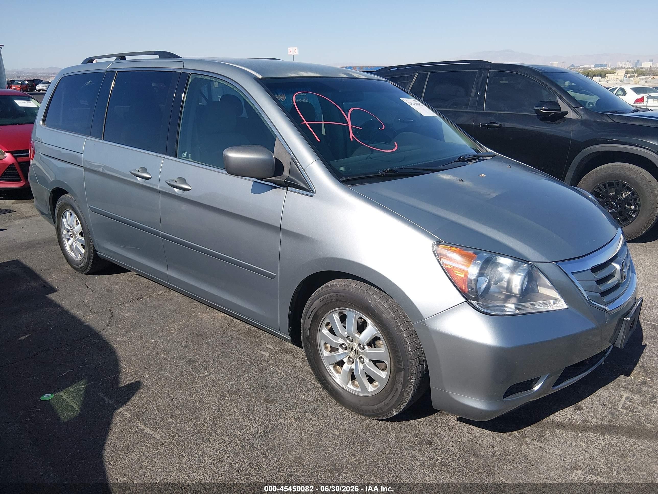 2010 Honda Odyssey Ex Light Blue vin: 5FNRL3H41AB037956