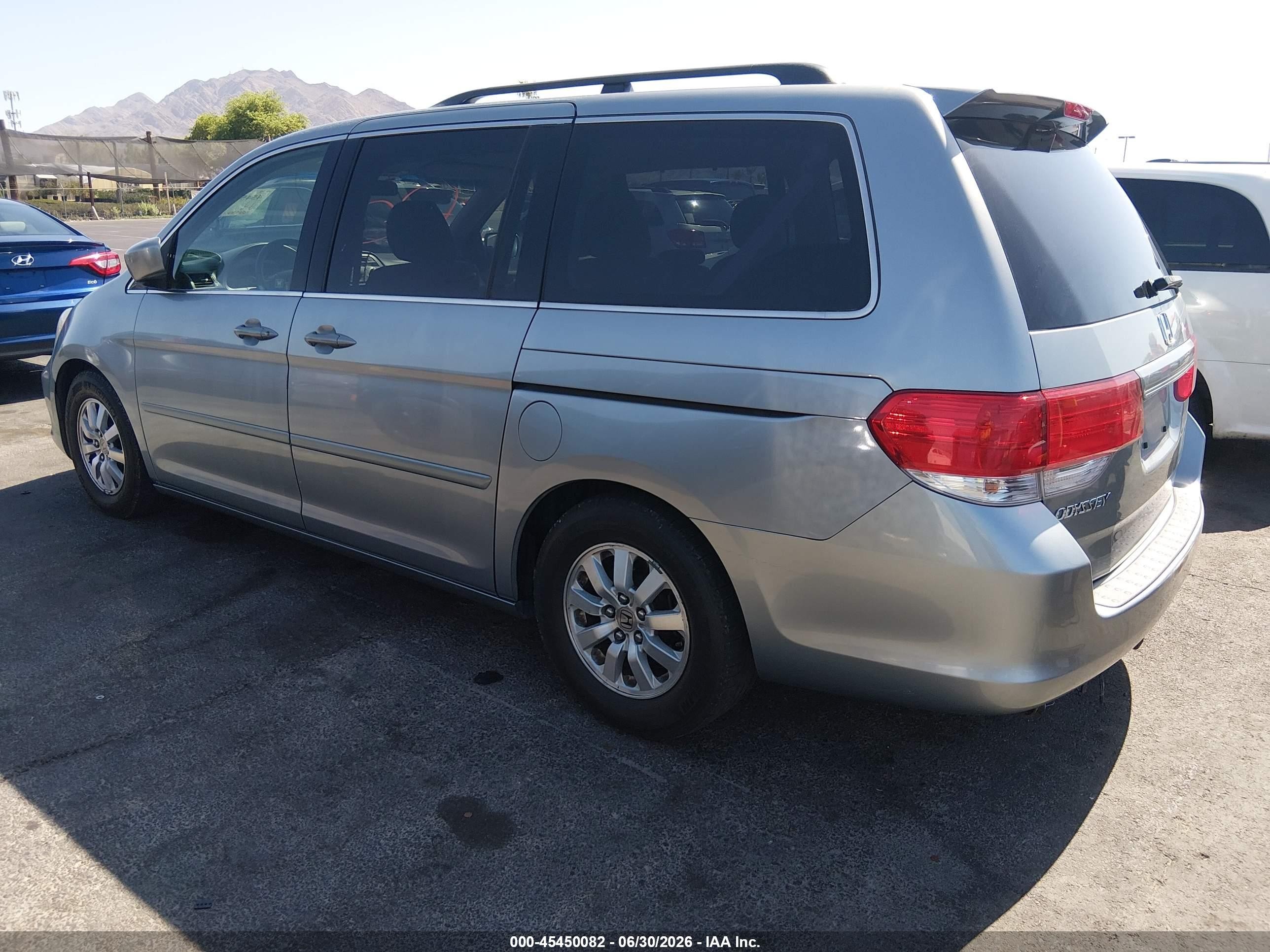 2010 Honda Odyssey Ex Light Blue vin: 5FNRL3H41AB037956