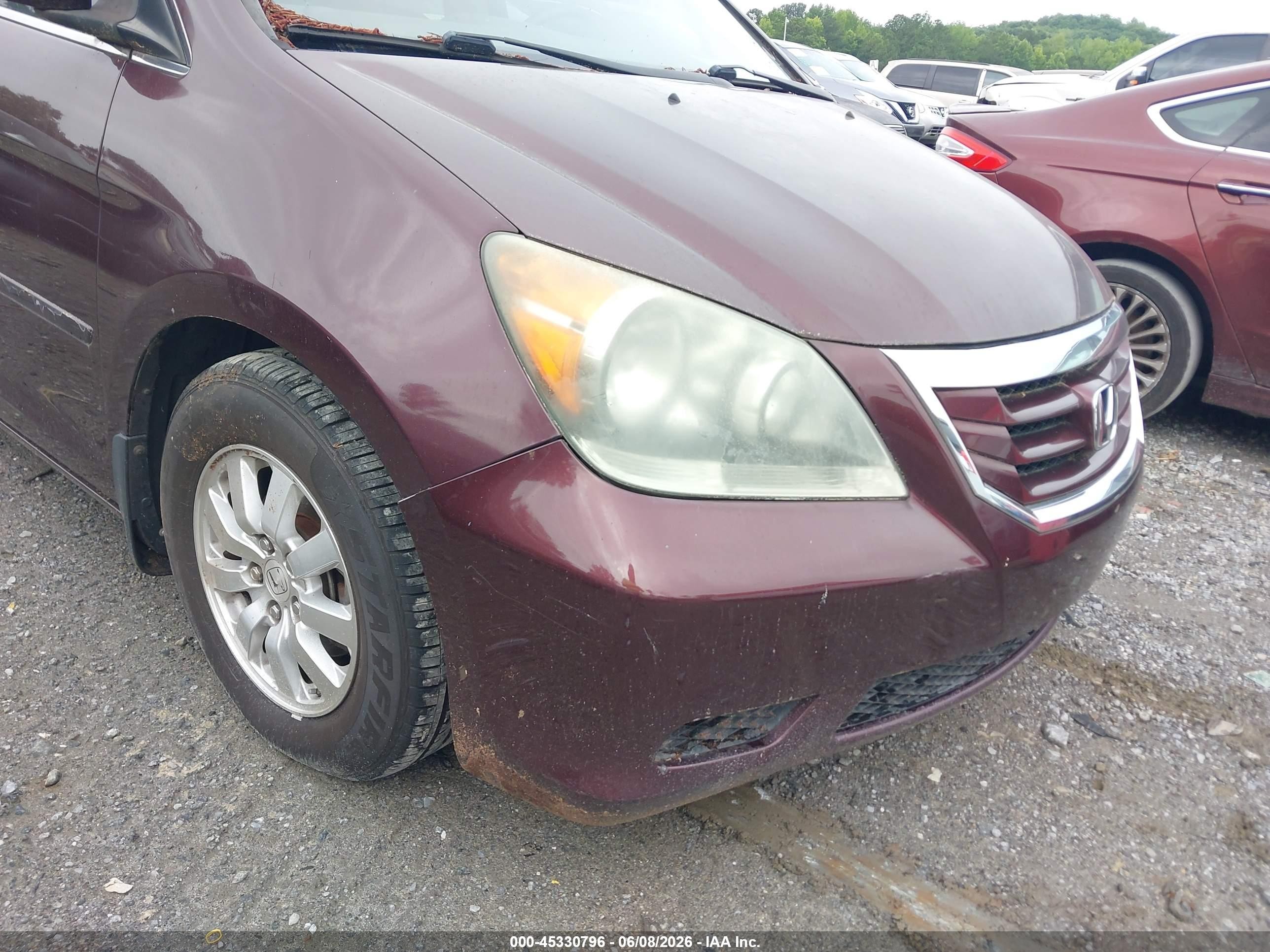2010 Honda Odyssey Ex Бордовый vin: 5FNRL3H41AB060685