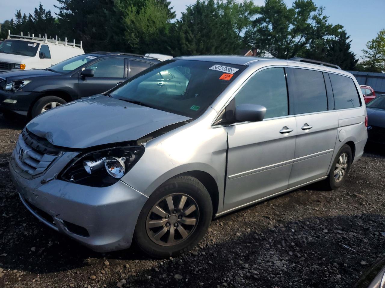2010 Honda Odyssey Ex Silver vin: 5FNRL3H41AB069094