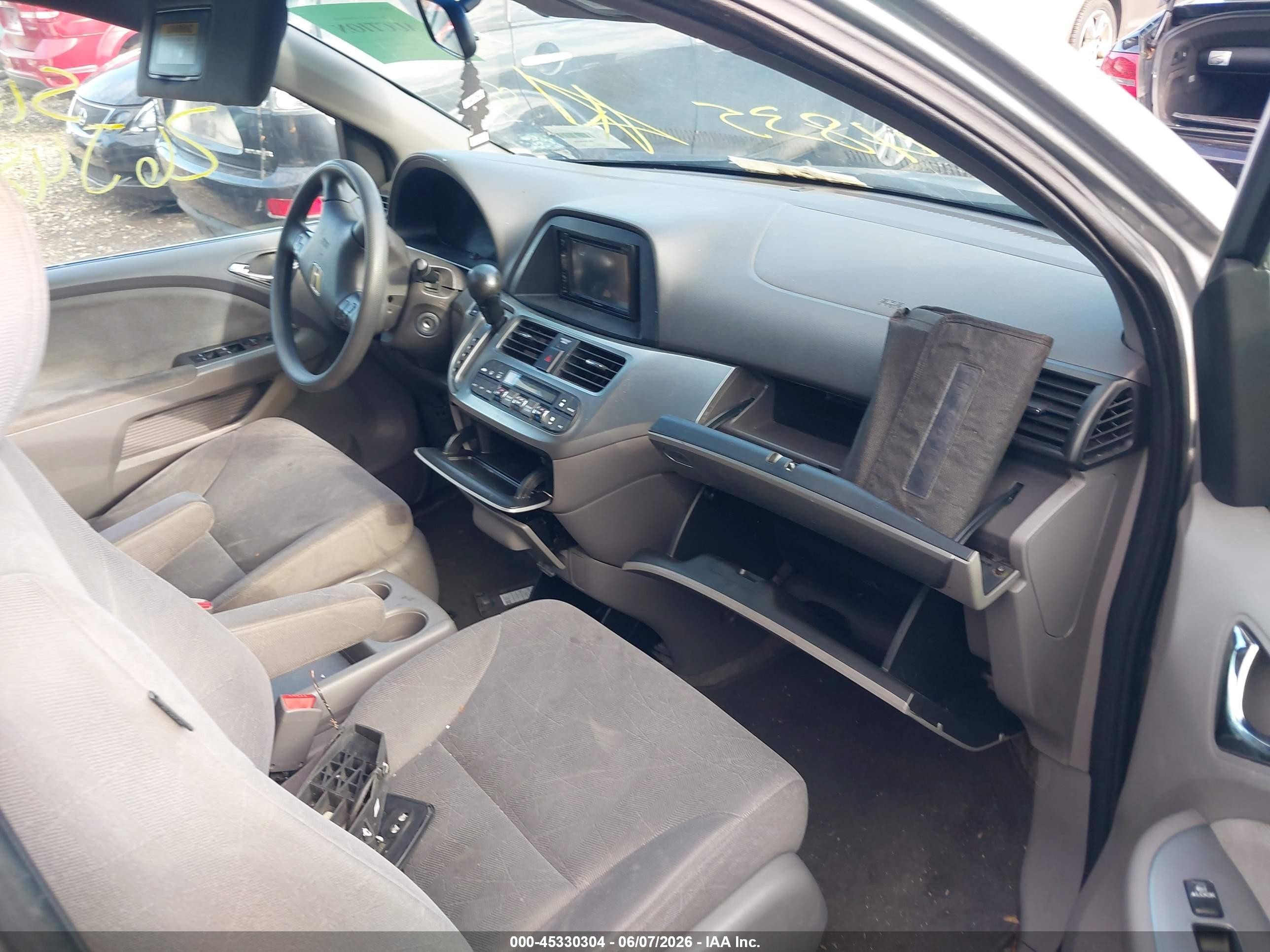 2010 Honda Odyssey Ex Gray vin: 5FNRL3H41AB079754