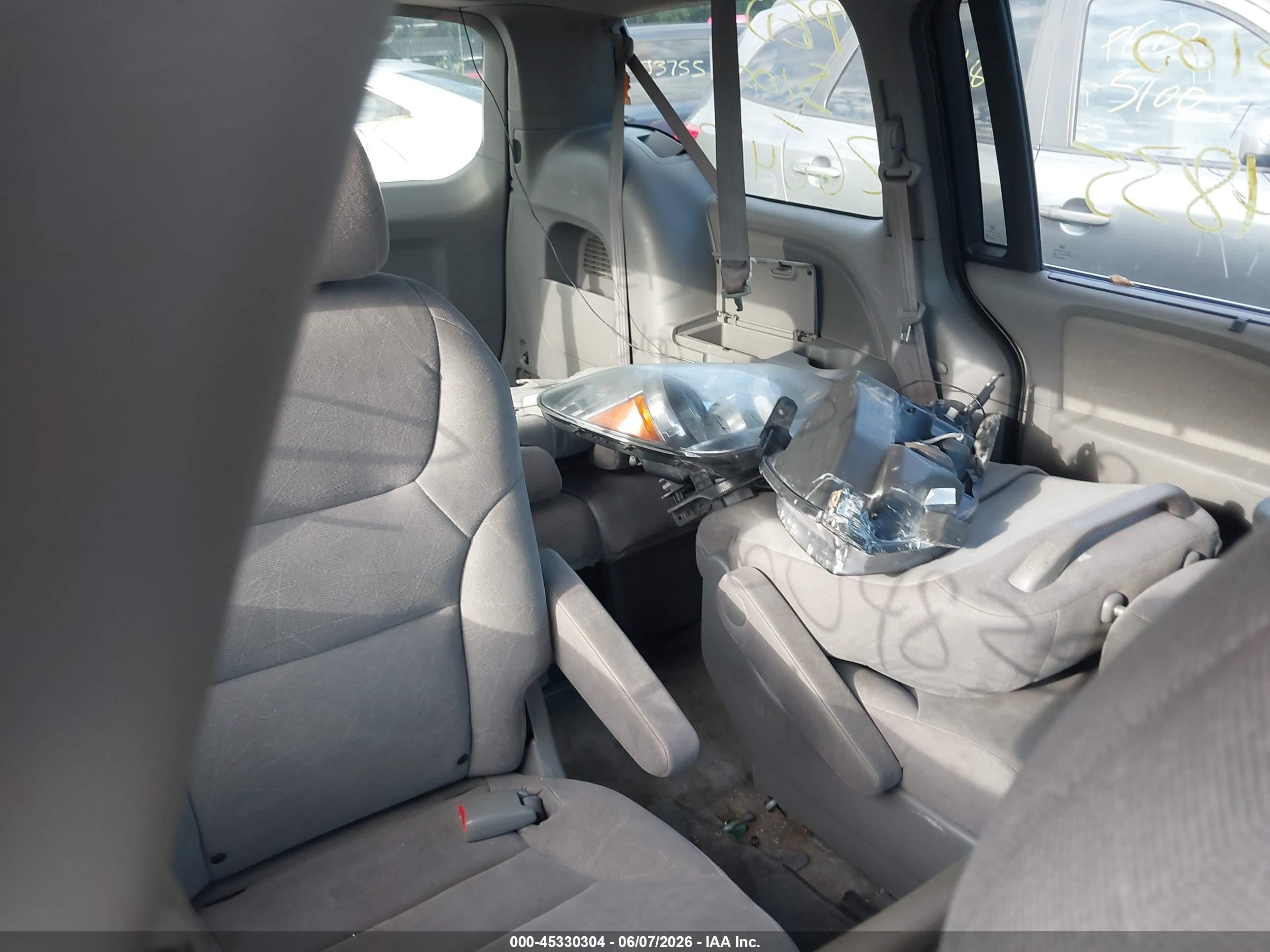 2010 Honda Odyssey Ex Gray vin: 5FNRL3H41AB079754