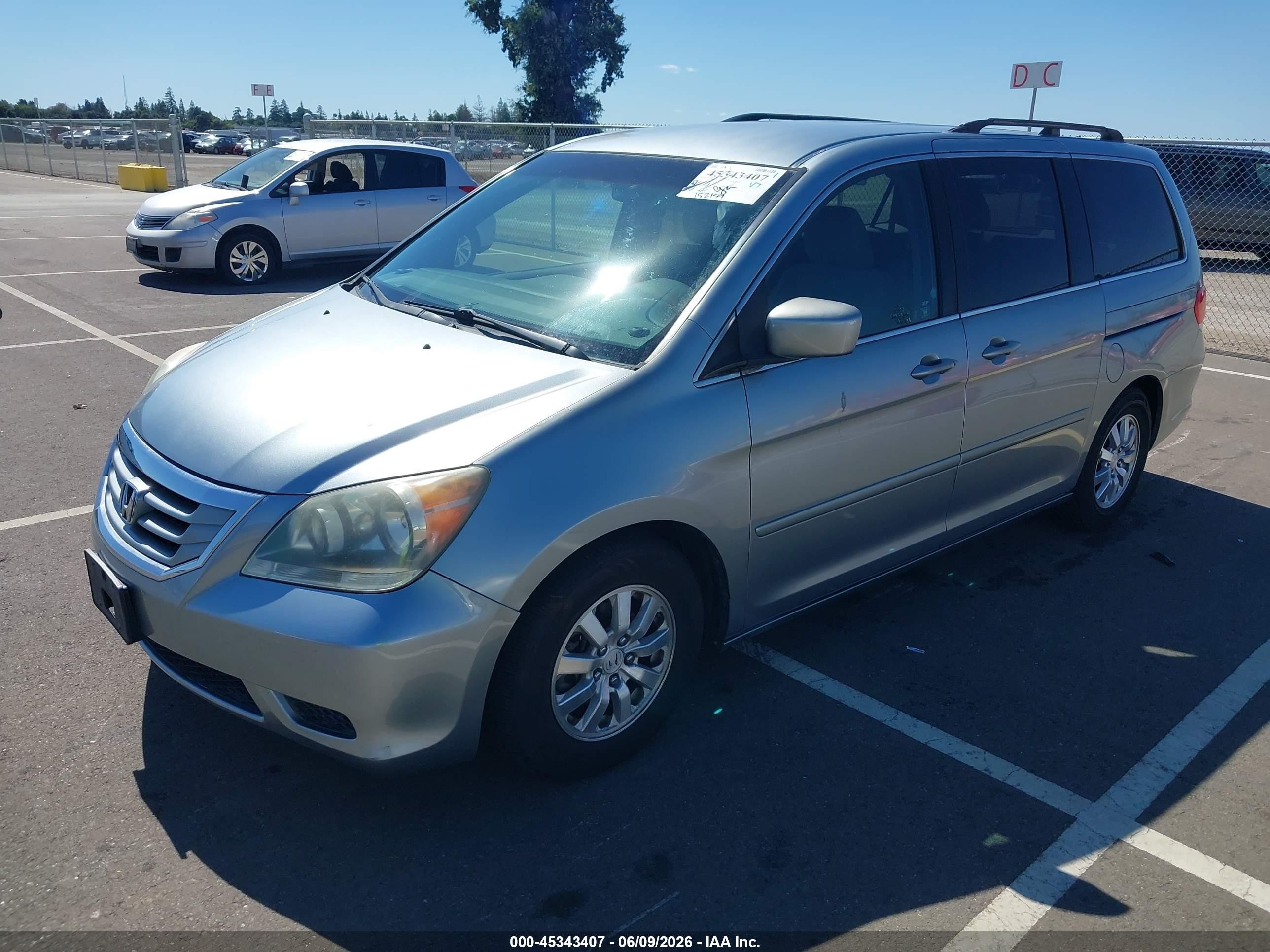 2010 Honda Odyssey Ex Light Blue vin: 5FNRL3H41AB091659