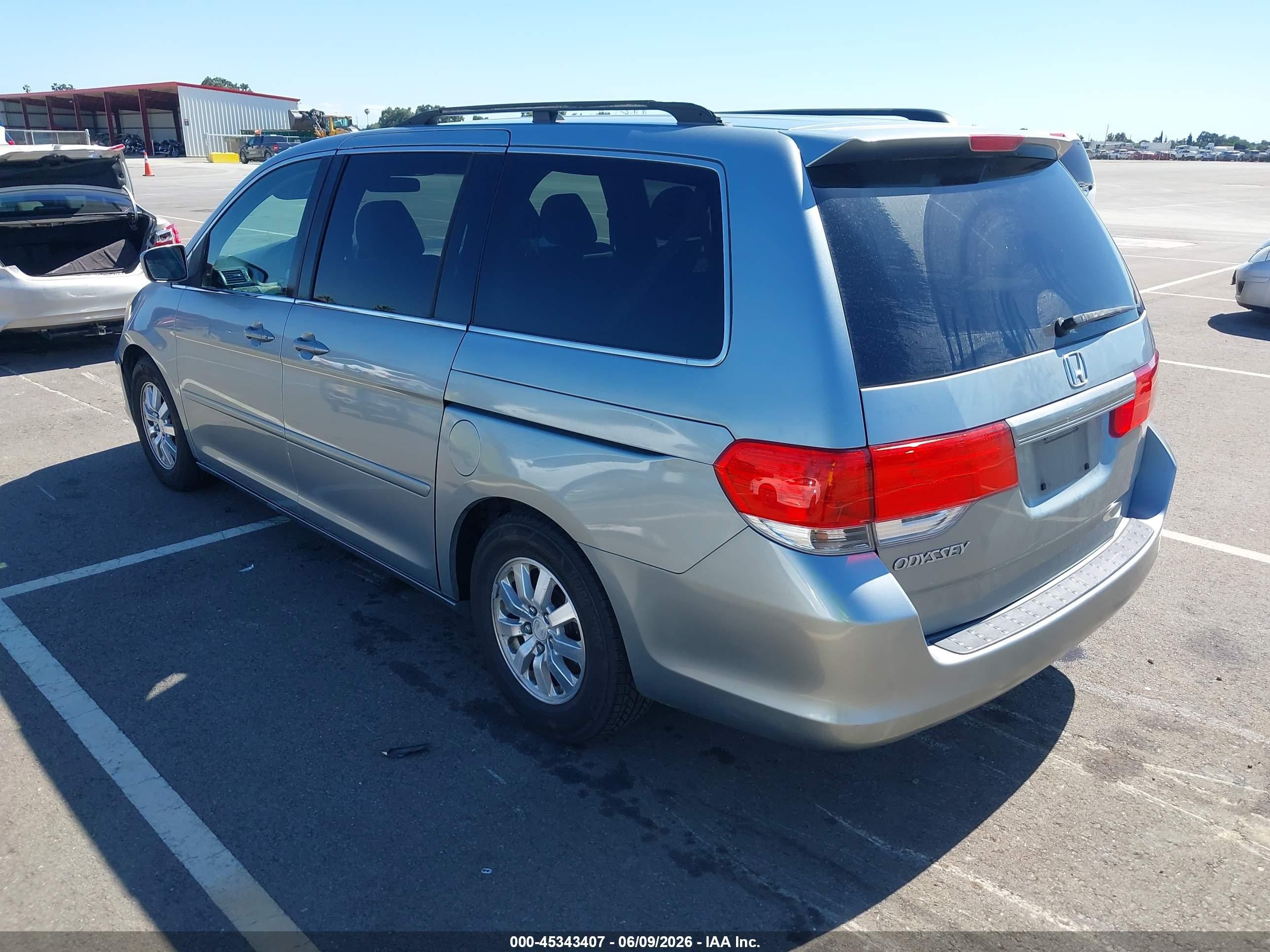 2010 Honda Odyssey Ex Light Blue vin: 5FNRL3H41AB091659
