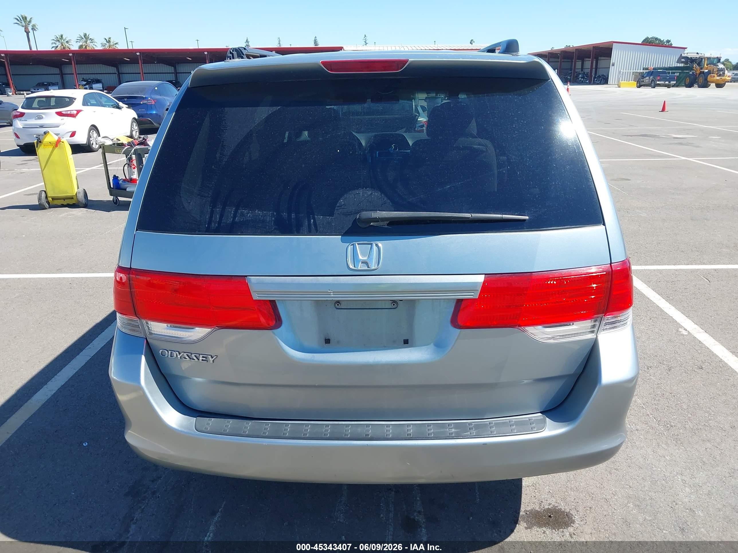 2010 Honda Odyssey Ex Light Blue vin: 5FNRL3H41AB091659