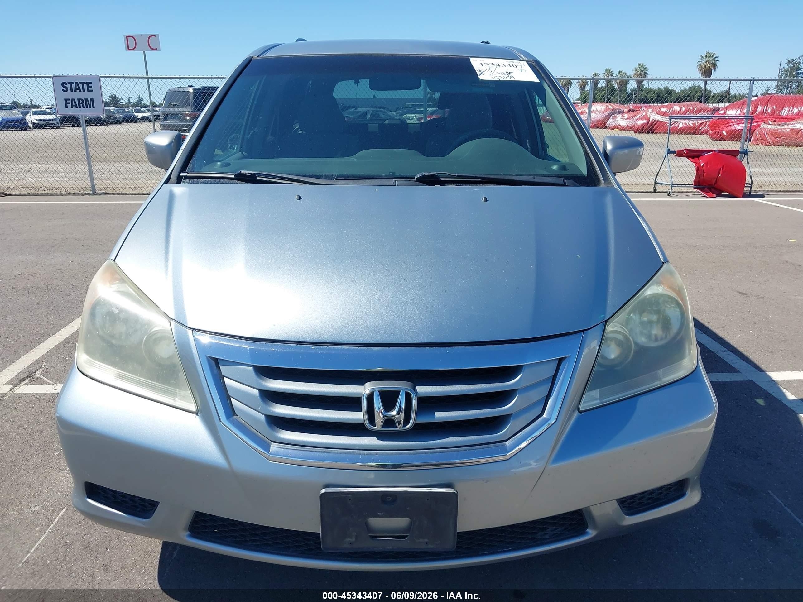 2010 Honda Odyssey Ex Light Blue vin: 5FNRL3H41AB091659