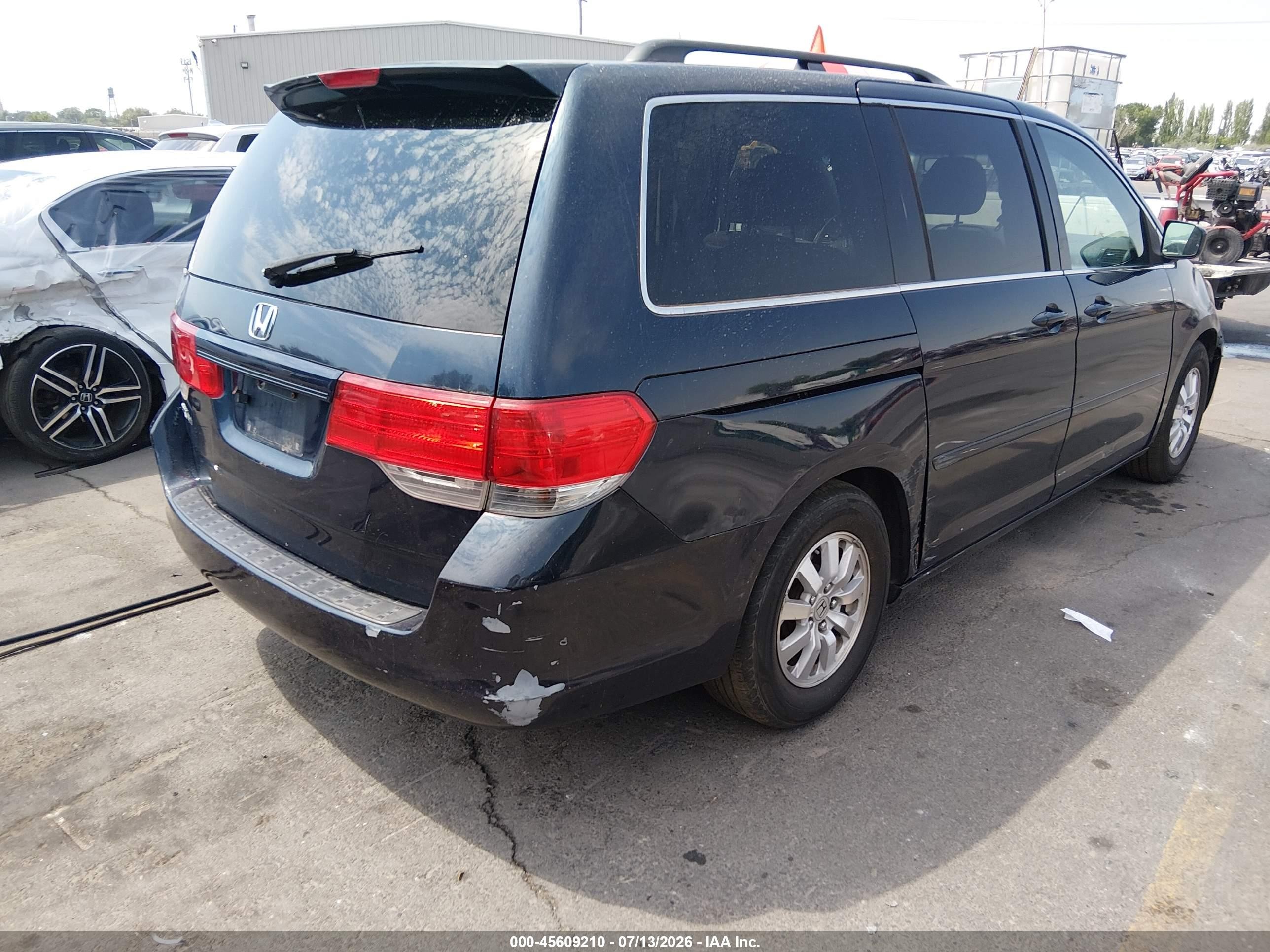 2010 Honda Odyssey Ex Синий vin: 5FNRL3H43AB013822