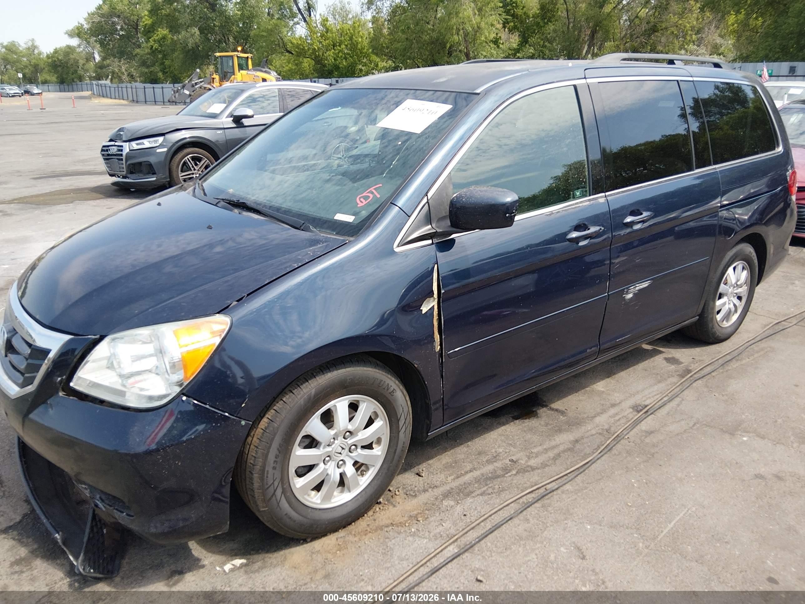 2010 Honda Odyssey Ex Синий vin: 5FNRL3H43AB013822