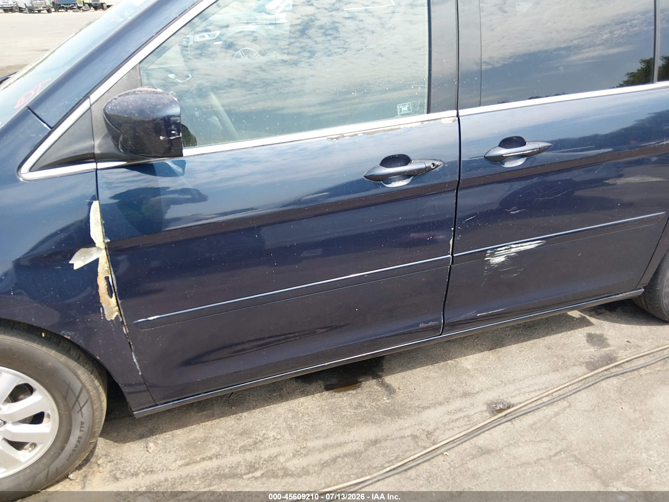 2010 Honda Odyssey Ex Синий vin: 5FNRL3H43AB013822