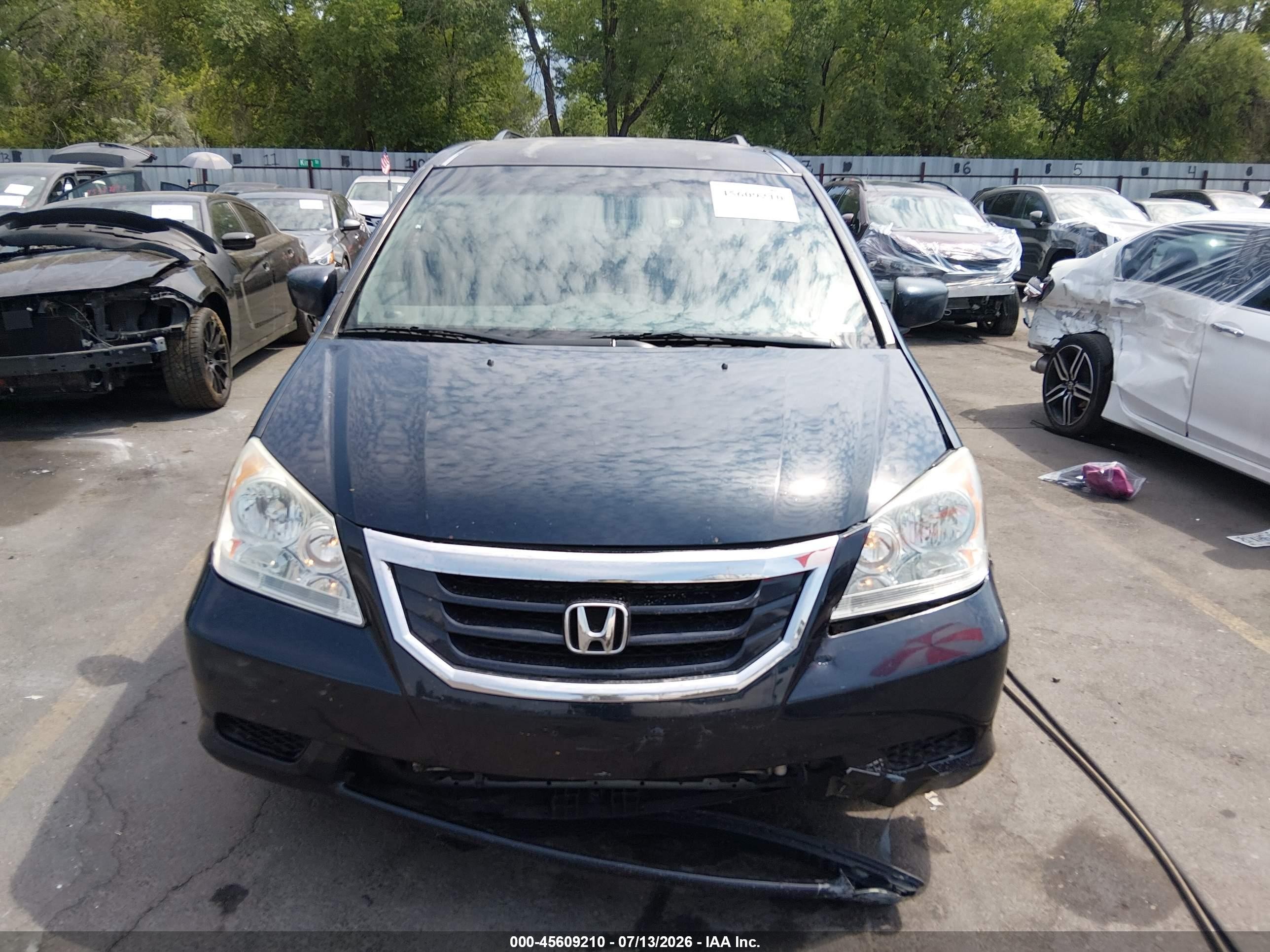2010 Honda Odyssey Ex Синий vin: 5FNRL3H43AB013822