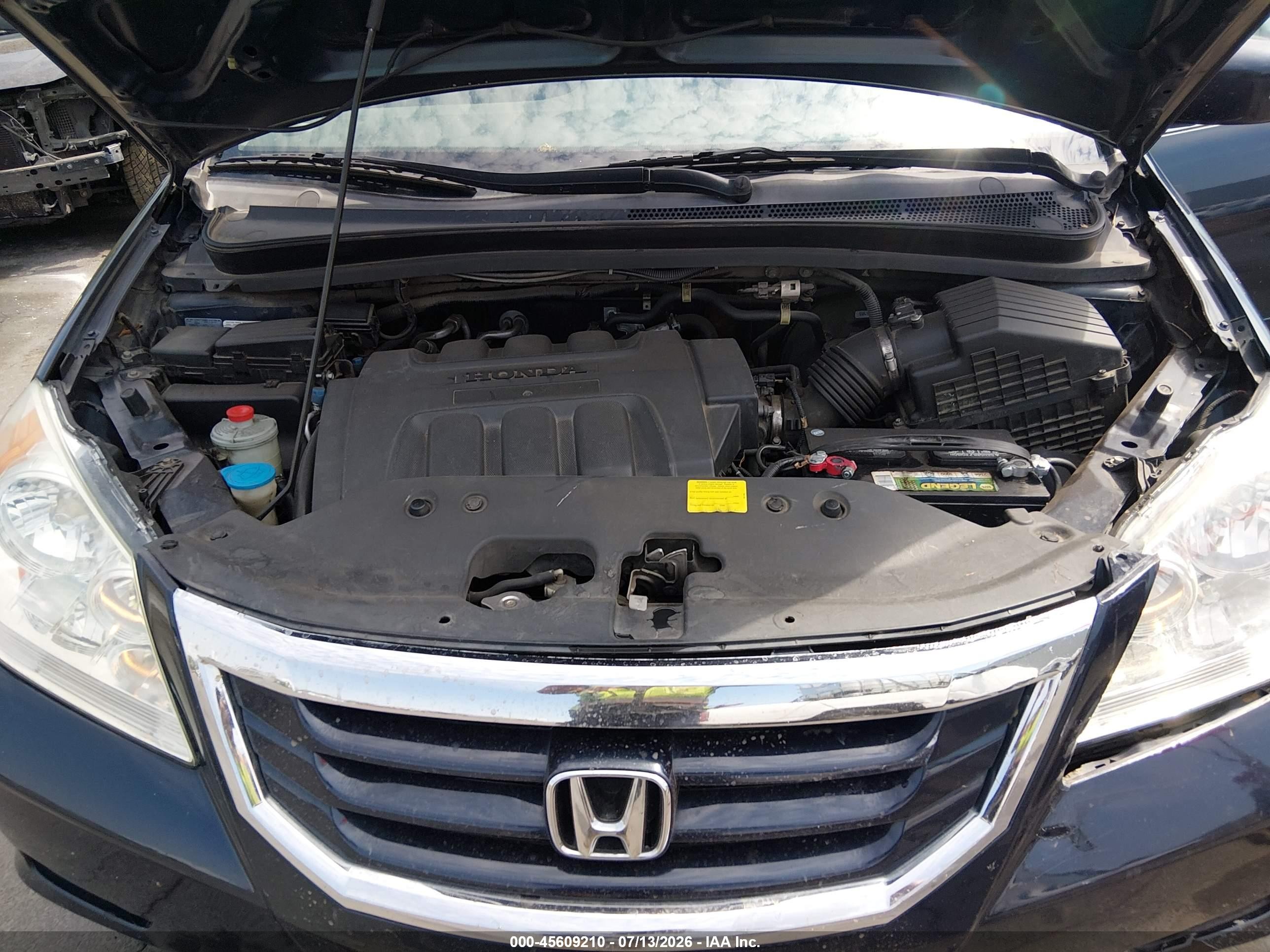 2010 Honda Odyssey Ex Синий vin: 5FNRL3H43AB013822