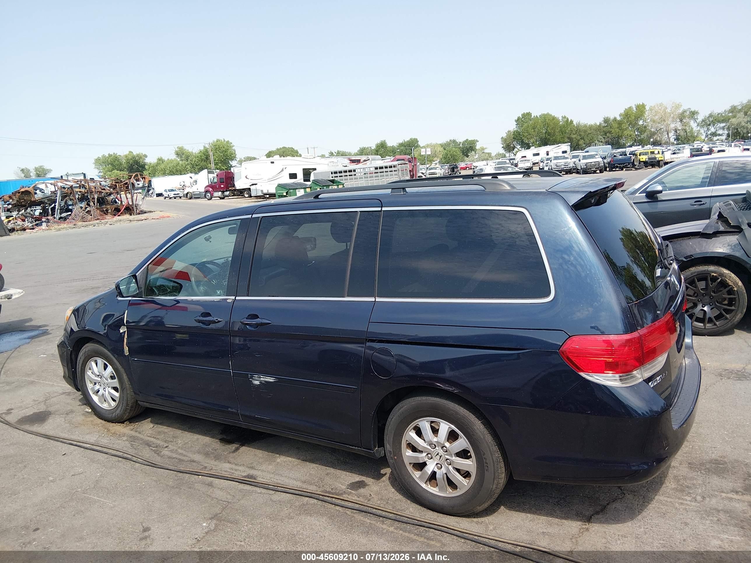 2010 Honda Odyssey Ex Синий vin: 5FNRL3H43AB013822