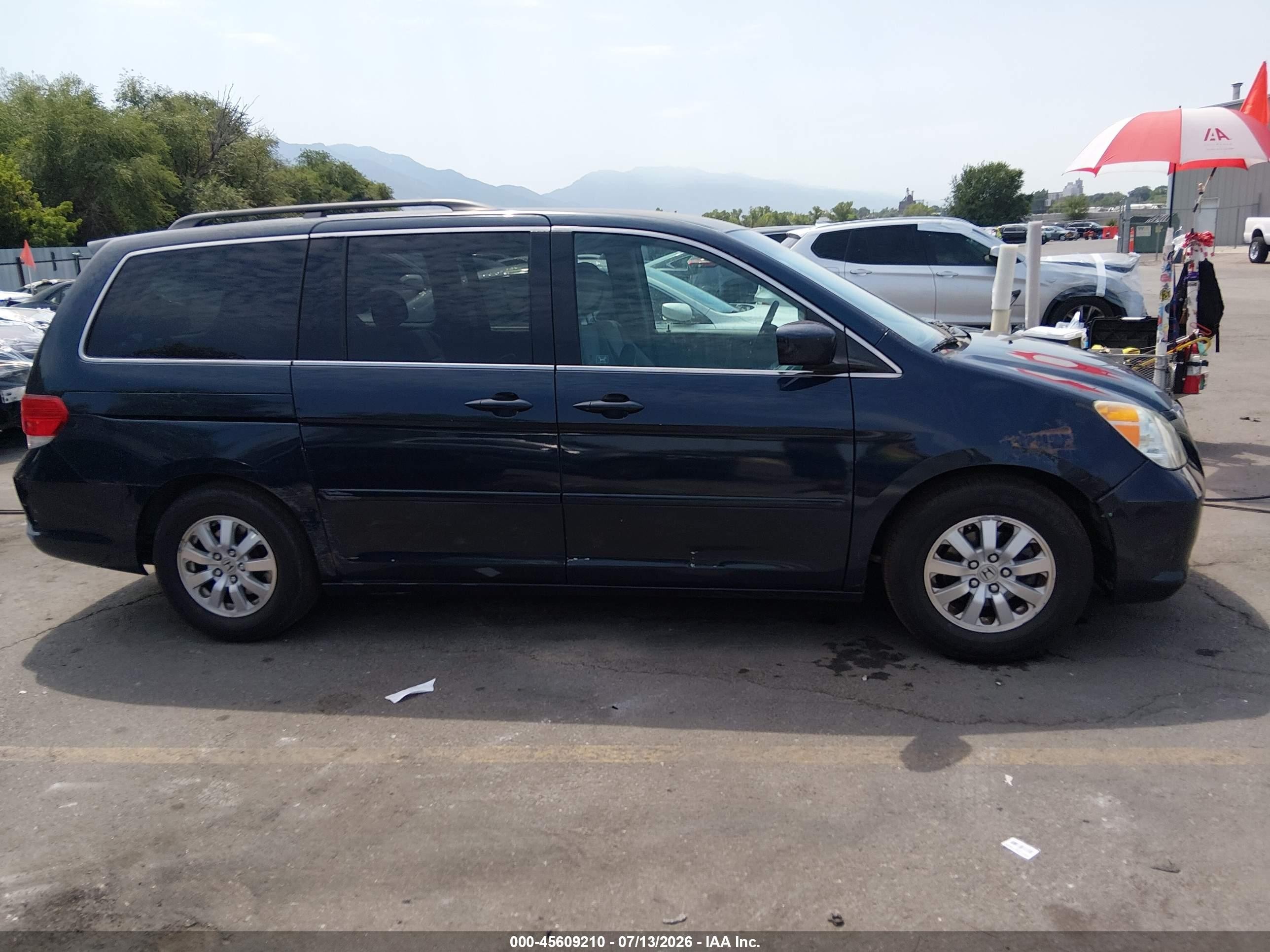 2010 Honda Odyssey Ex Синий vin: 5FNRL3H43AB013822