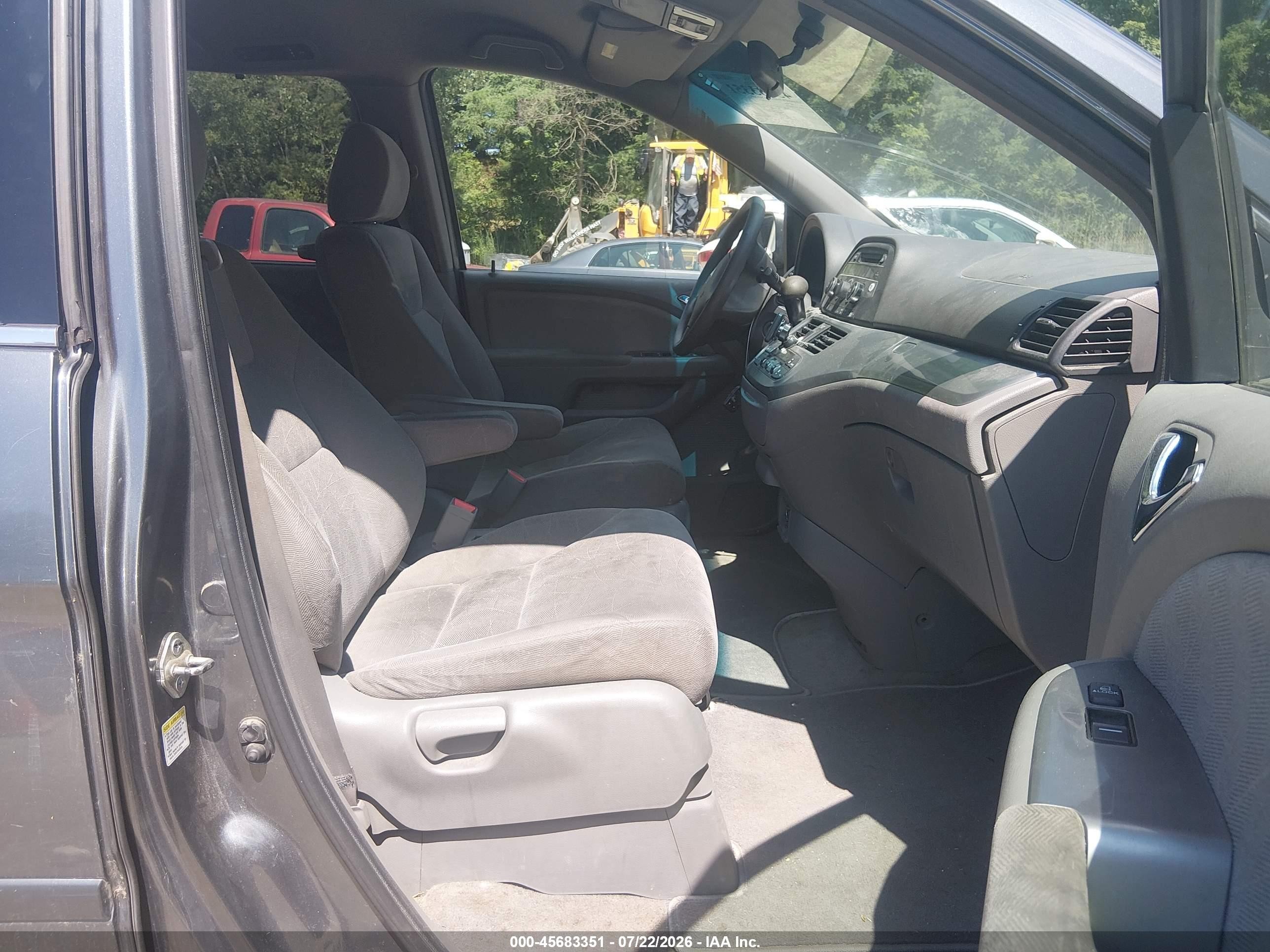 2010 Honda Odyssey Ex Gray vin: 5FNRL3H43AB038798
