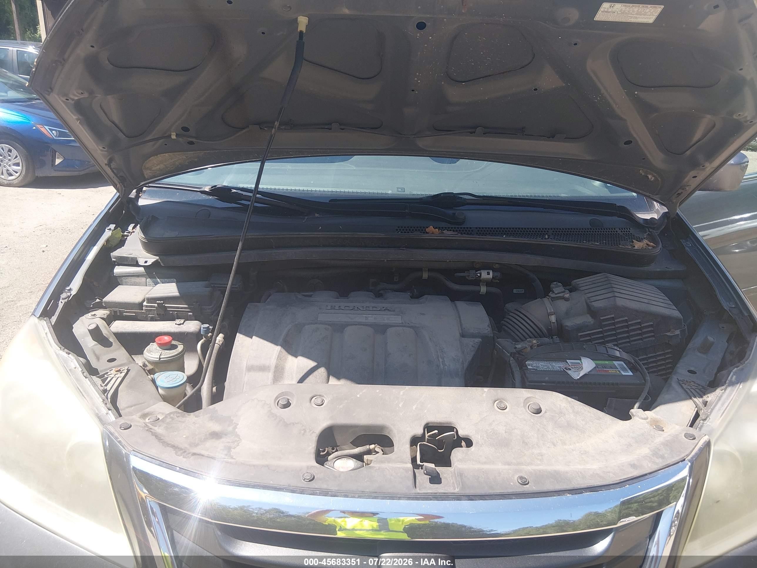 2010 Honda Odyssey Ex Gray vin: 5FNRL3H43AB038798
