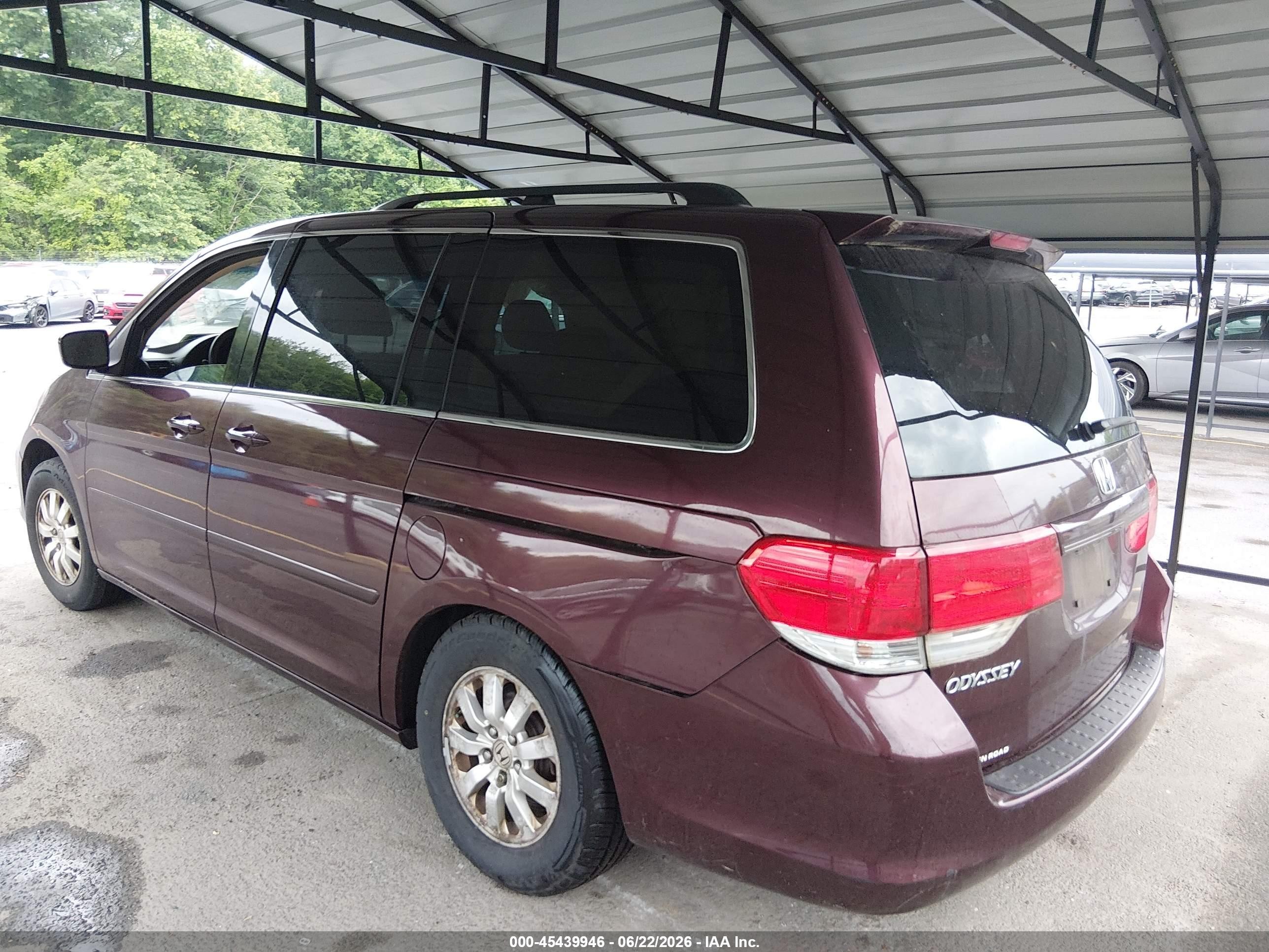 2010 Honda Odyssey Ex Red vin: 5FNRL3H43AB095907