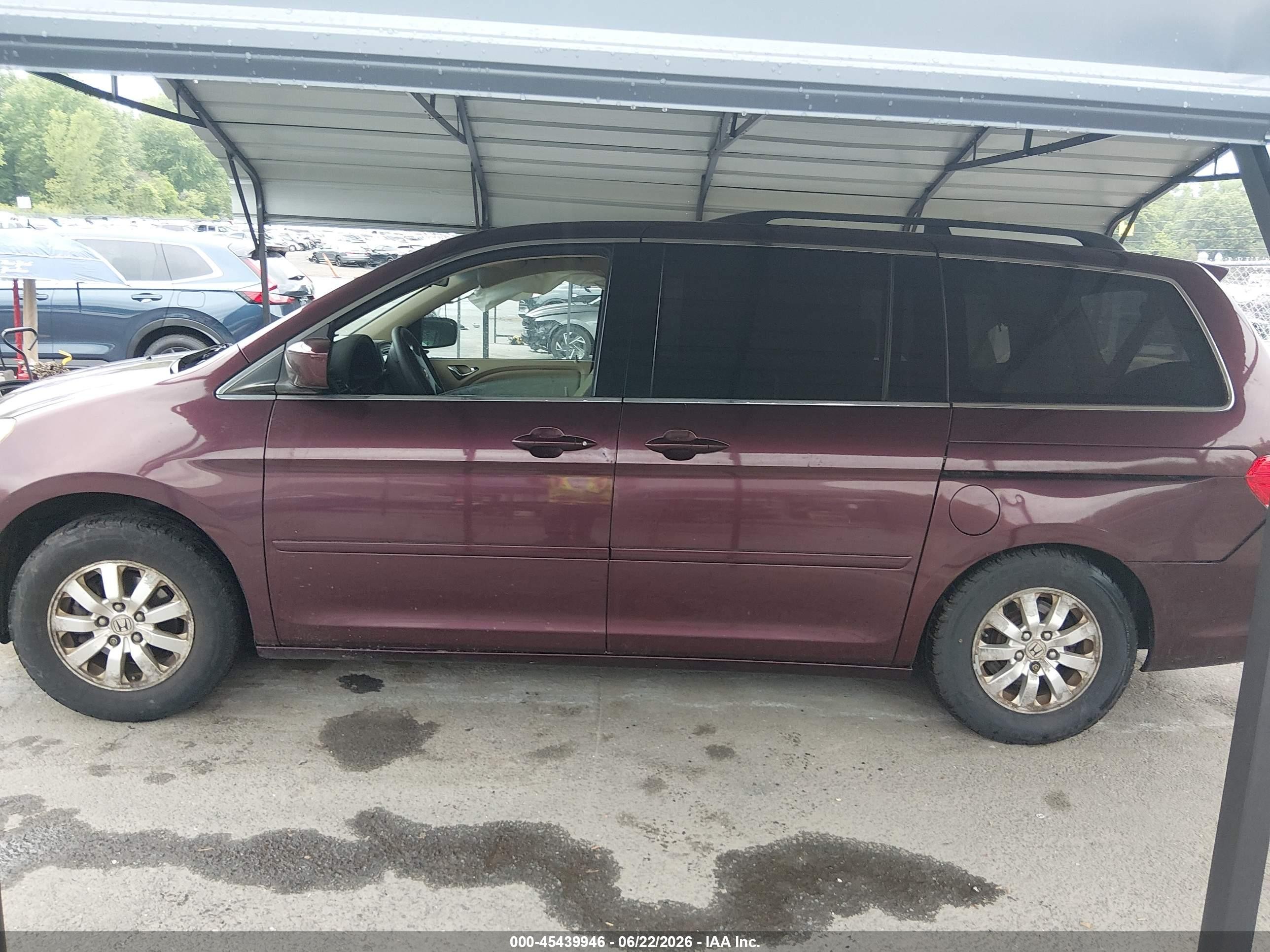 2010 Honda Odyssey Ex Red vin: 5FNRL3H43AB095907