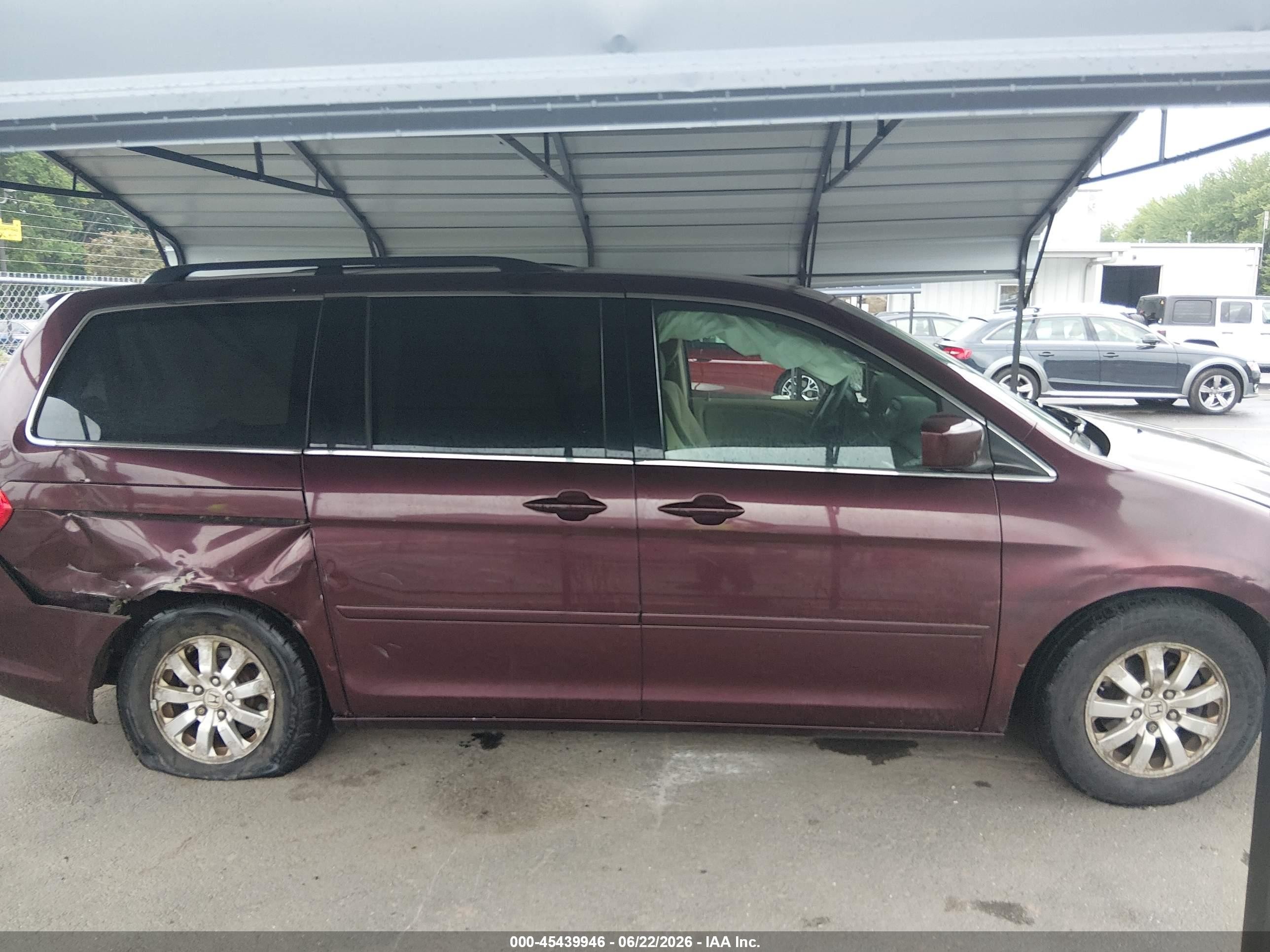2010 Honda Odyssey Ex Red vin: 5FNRL3H43AB095907