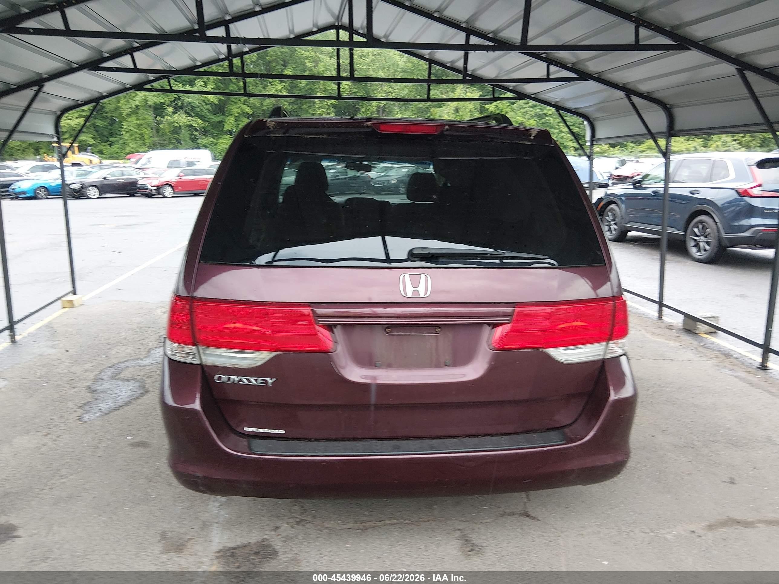 2010 Honda Odyssey Ex Red vin: 5FNRL3H43AB095907