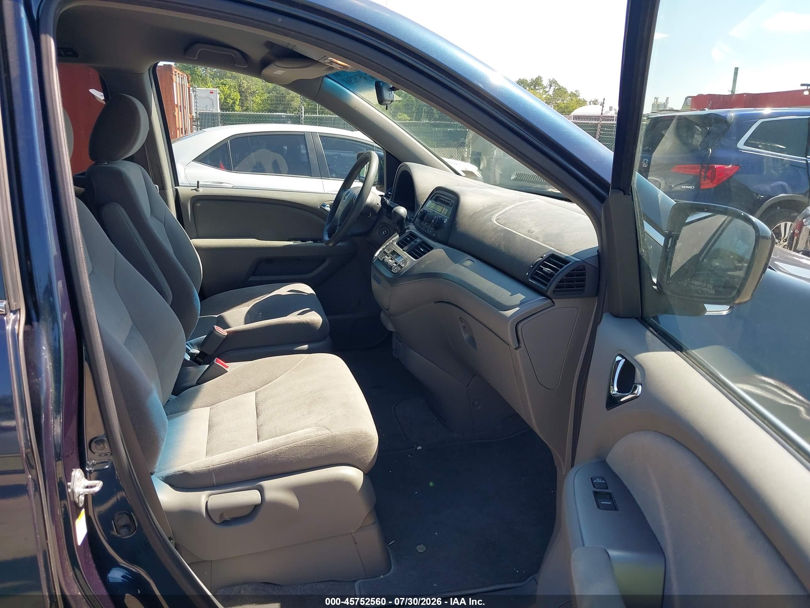 2010 Honda Odyssey Ex Dark Blue vin: 5FNRL3H43AB101351