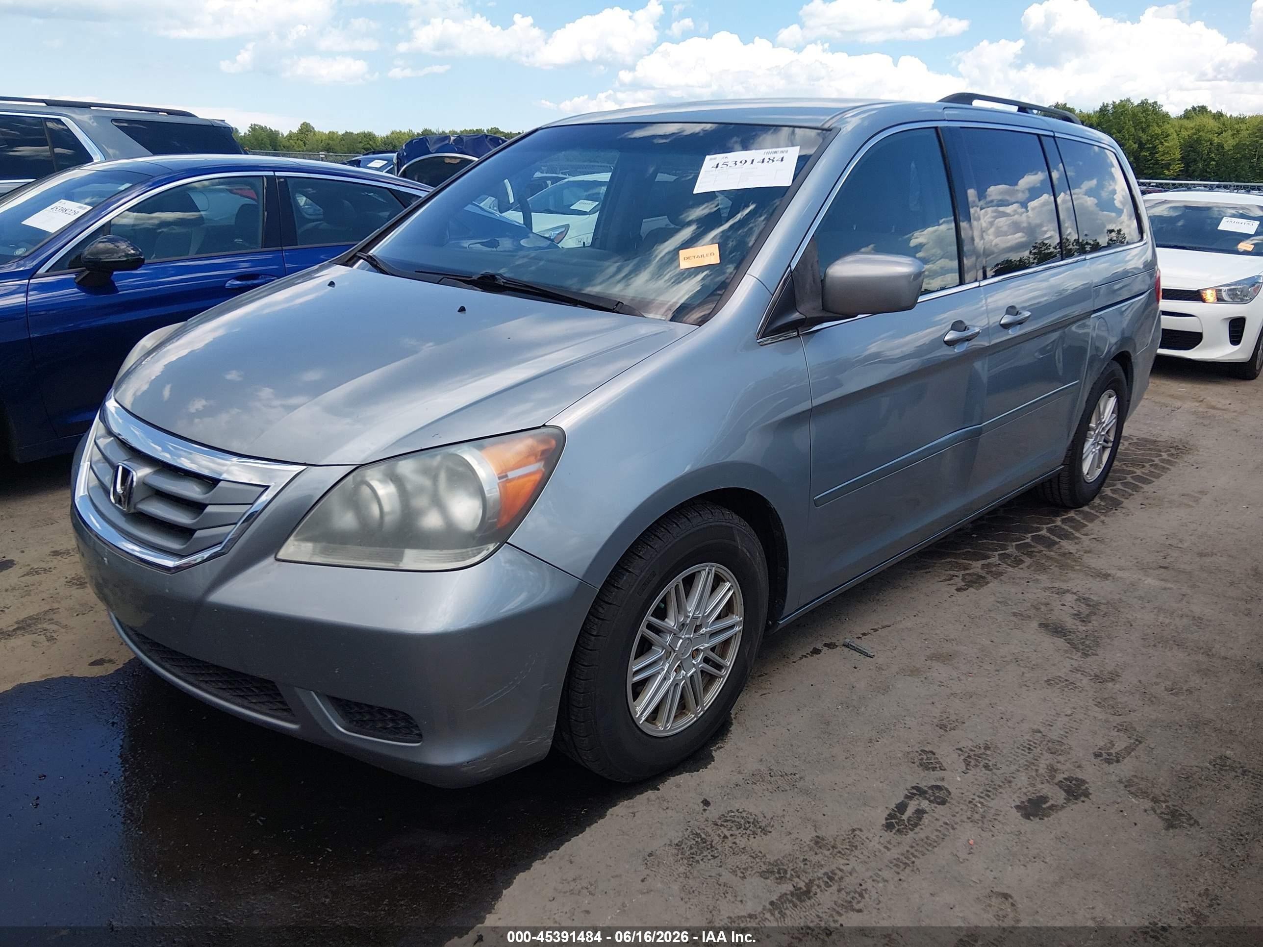 2010 Honda Odyssey Ex Синий vin: 5FNRL3H44AB012078