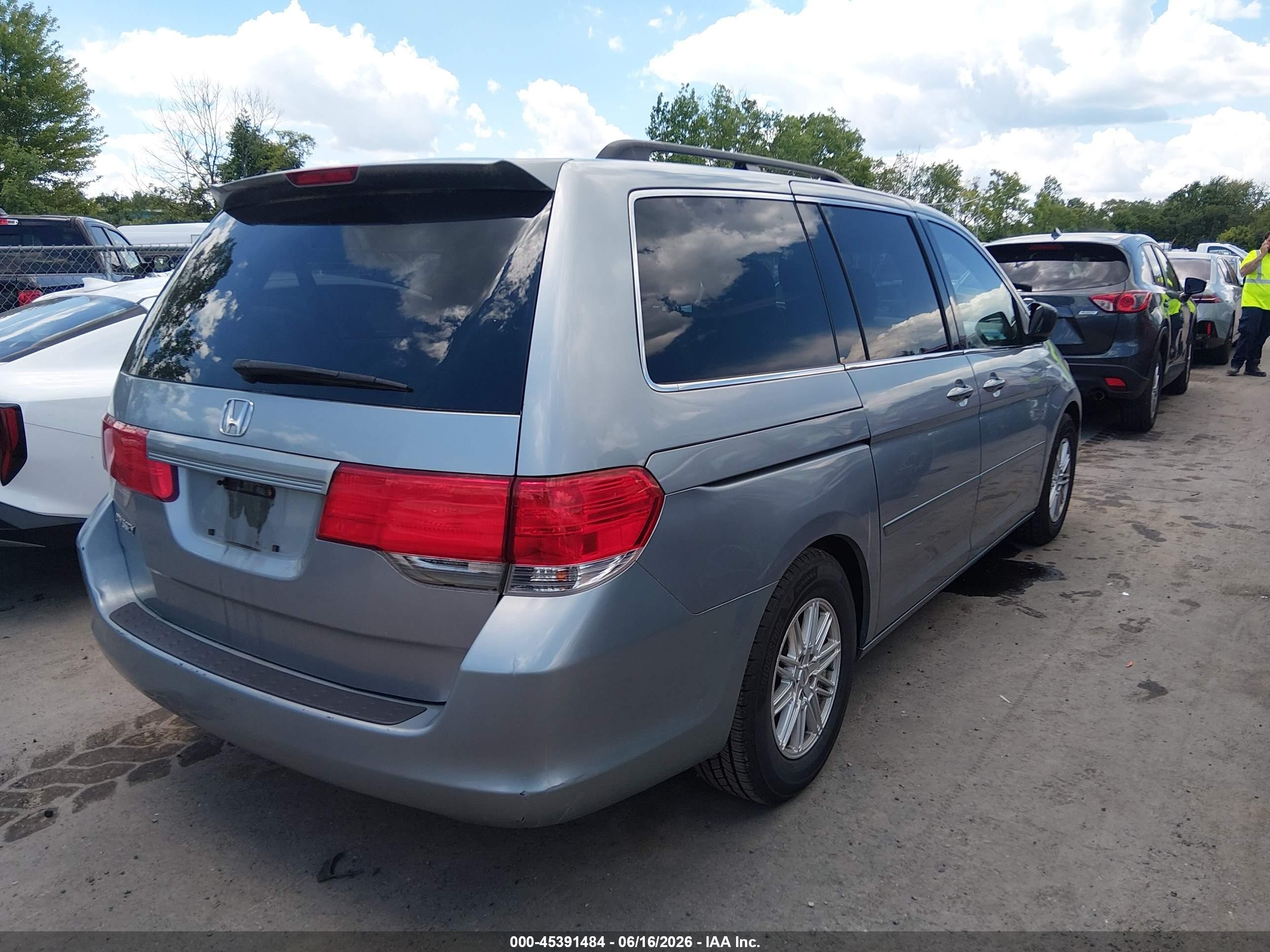 2010 Honda Odyssey Ex Синий vin: 5FNRL3H44AB012078