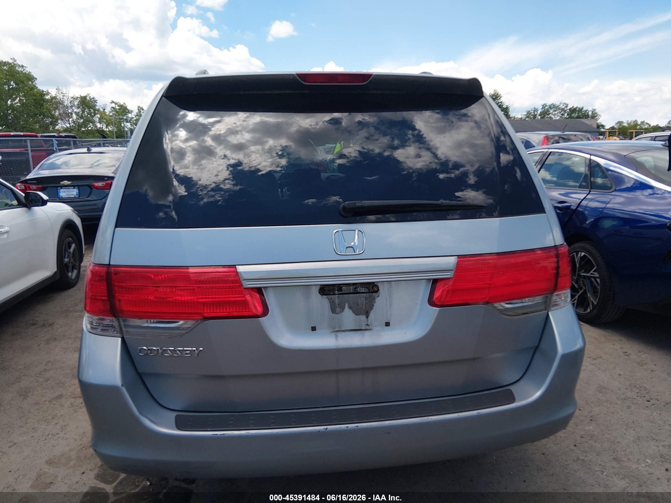 2010 Honda Odyssey Ex Синий vin: 5FNRL3H44AB012078