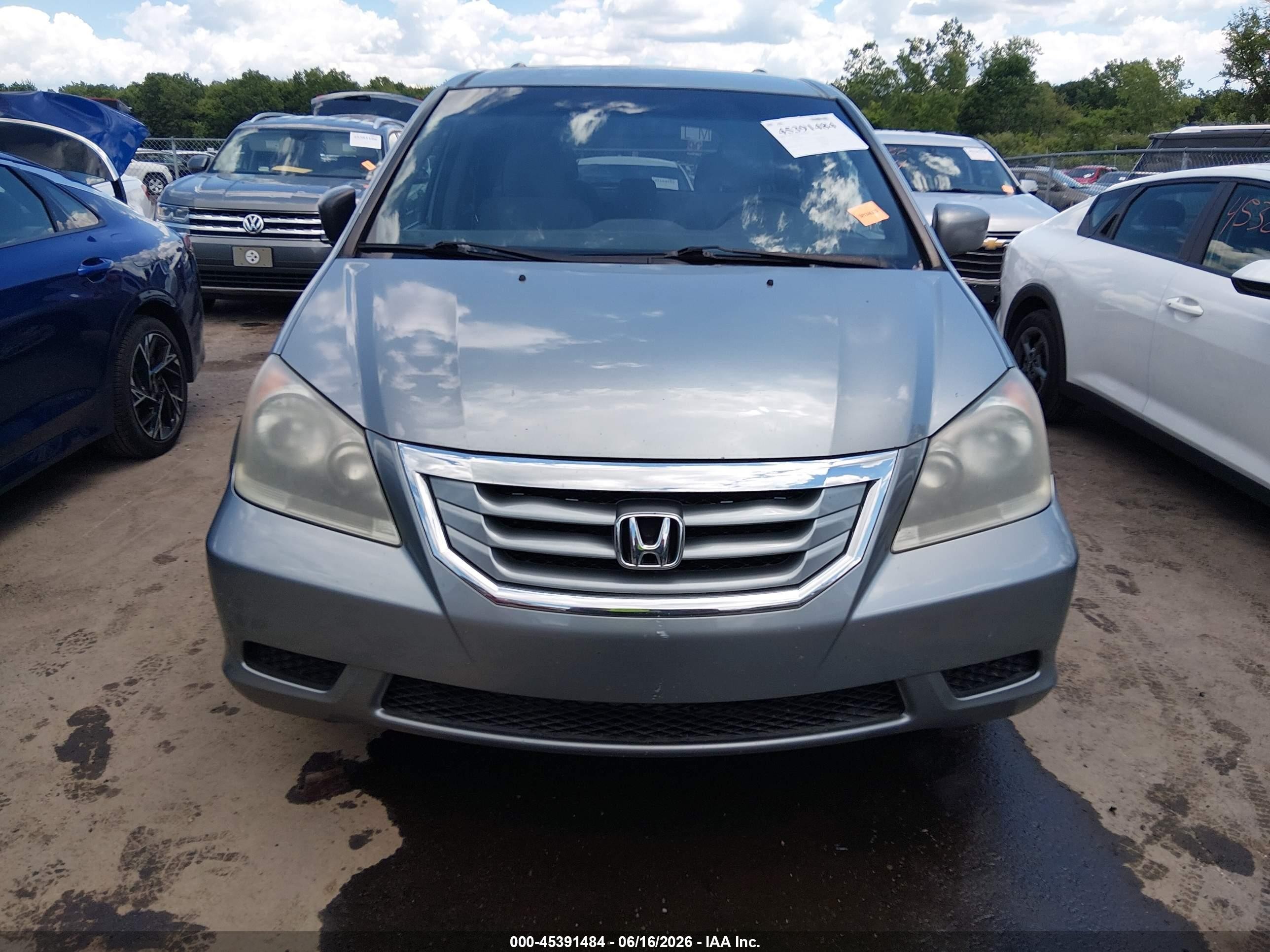 2010 Honda Odyssey Ex Синий vin: 5FNRL3H44AB012078