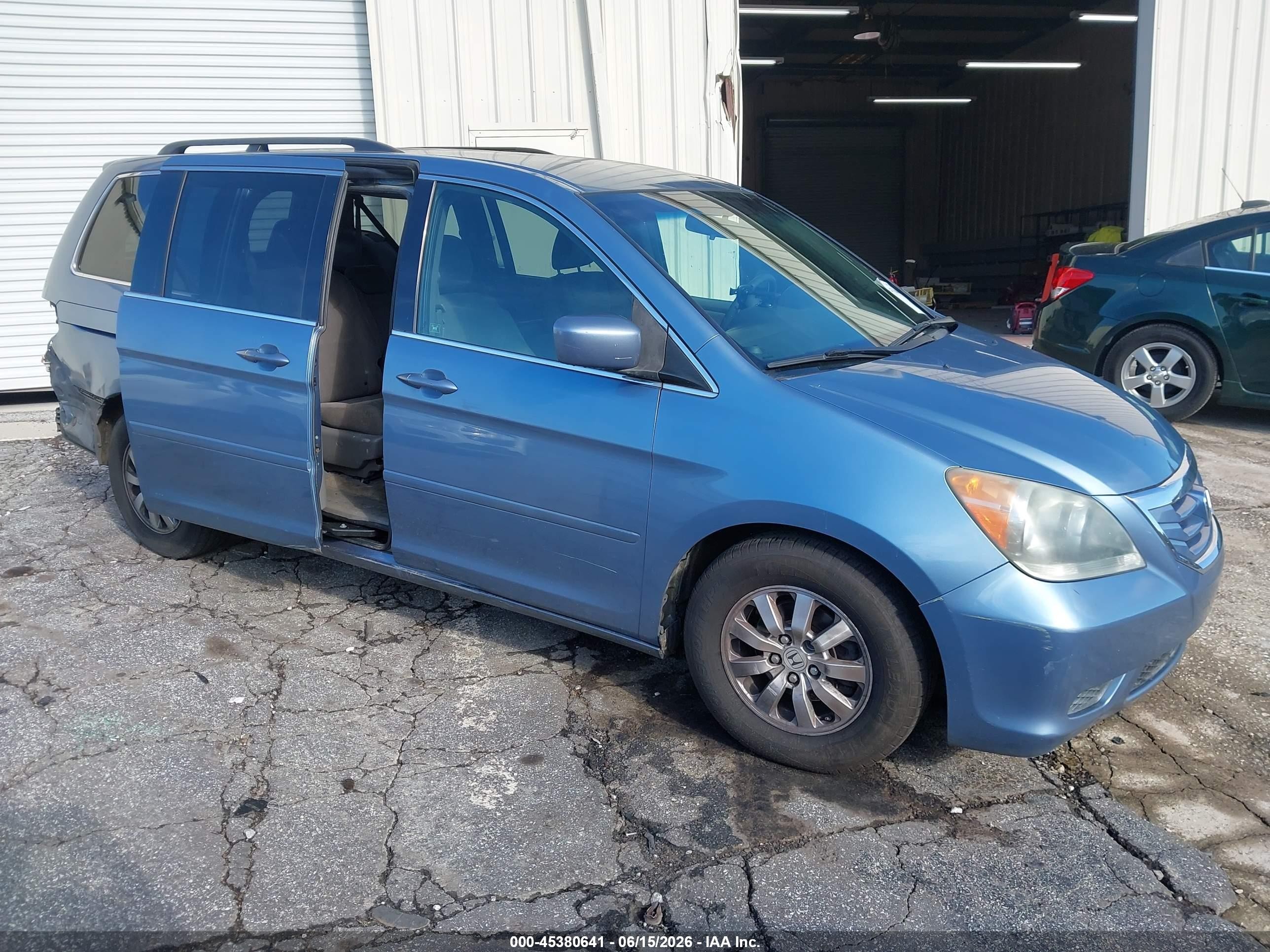 2010 Honda Odyssey Ex Blue vin: 5FNRL3H44AB059210