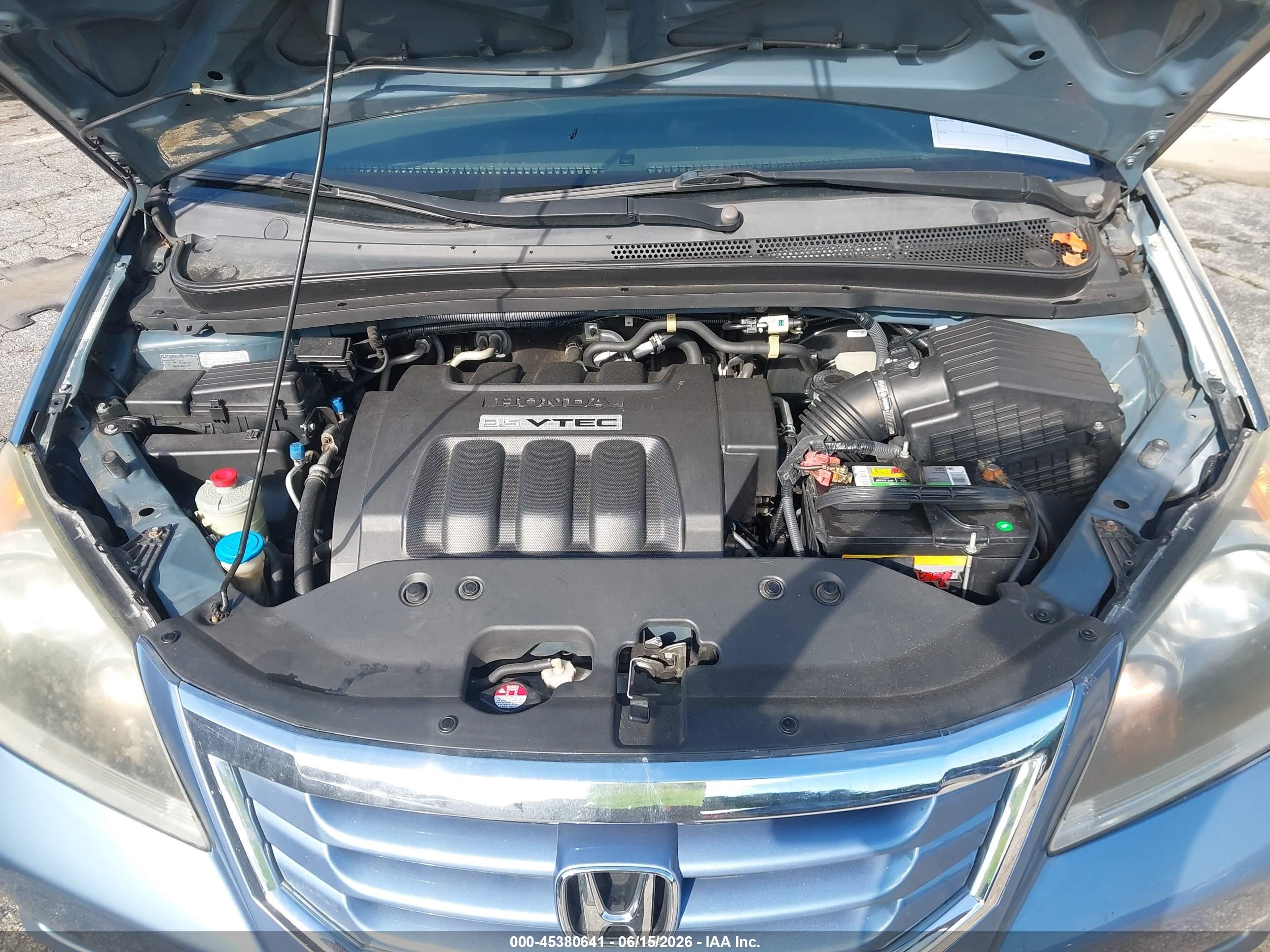 2010 Honda Odyssey Ex Blue vin: 5FNRL3H44AB059210
