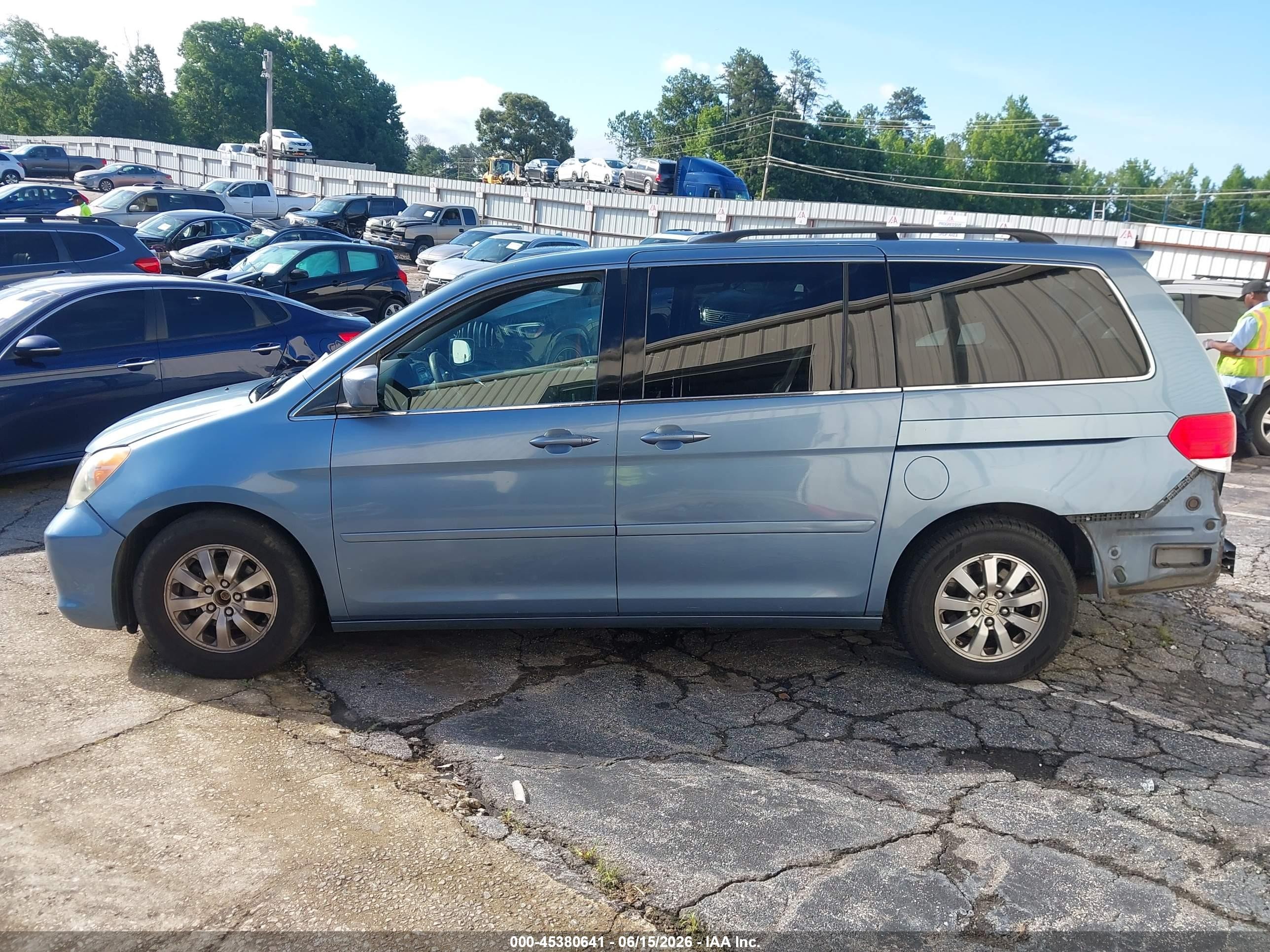 2010 Honda Odyssey Ex Blue vin: 5FNRL3H44AB059210