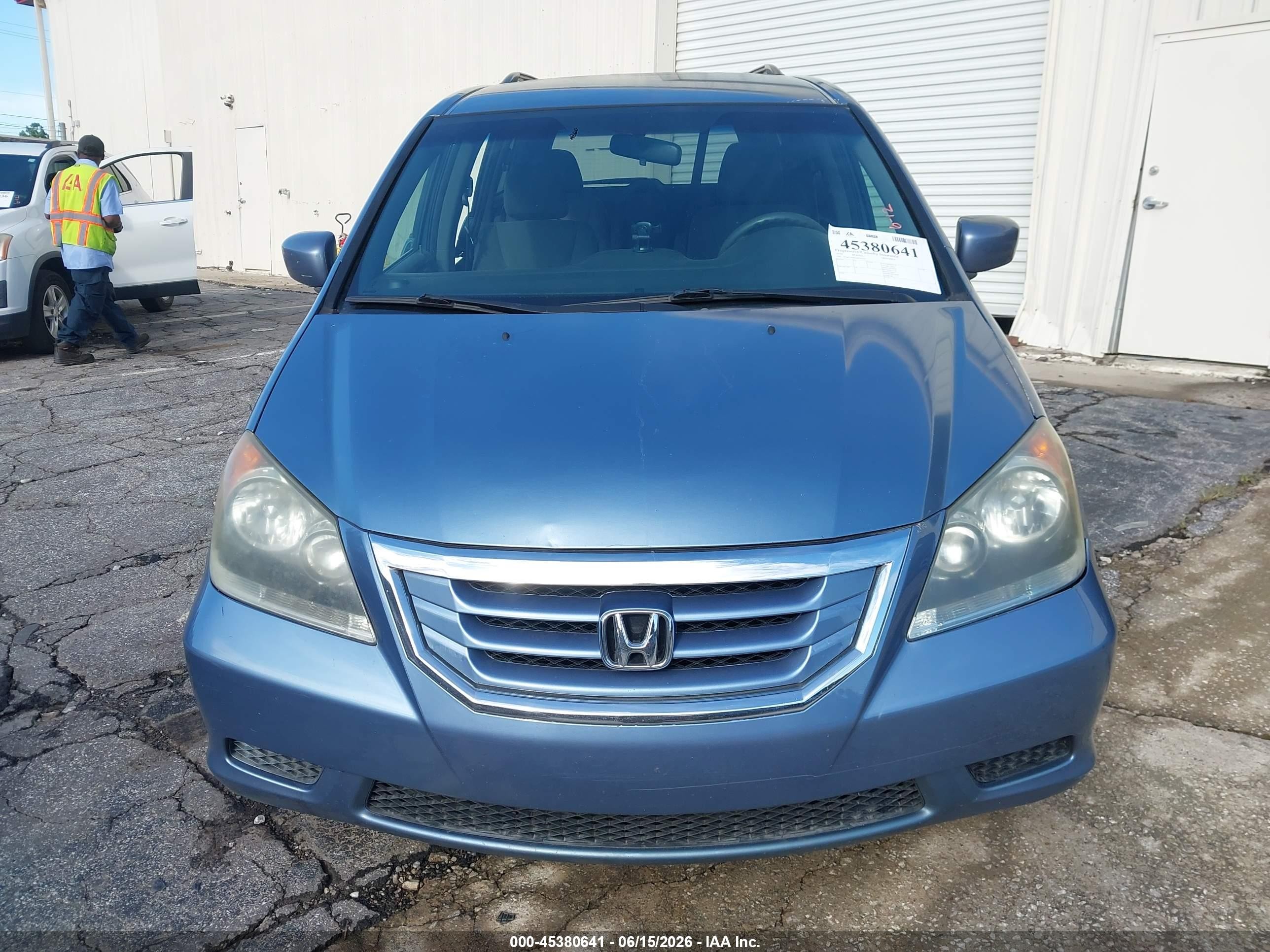 2010 Honda Odyssey Ex Blue vin: 5FNRL3H44AB059210