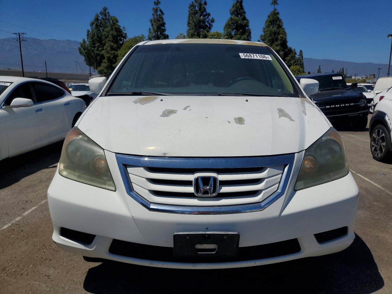 2010 Honda Odyssey Ex White vin: 5FNRL3H44AB081191