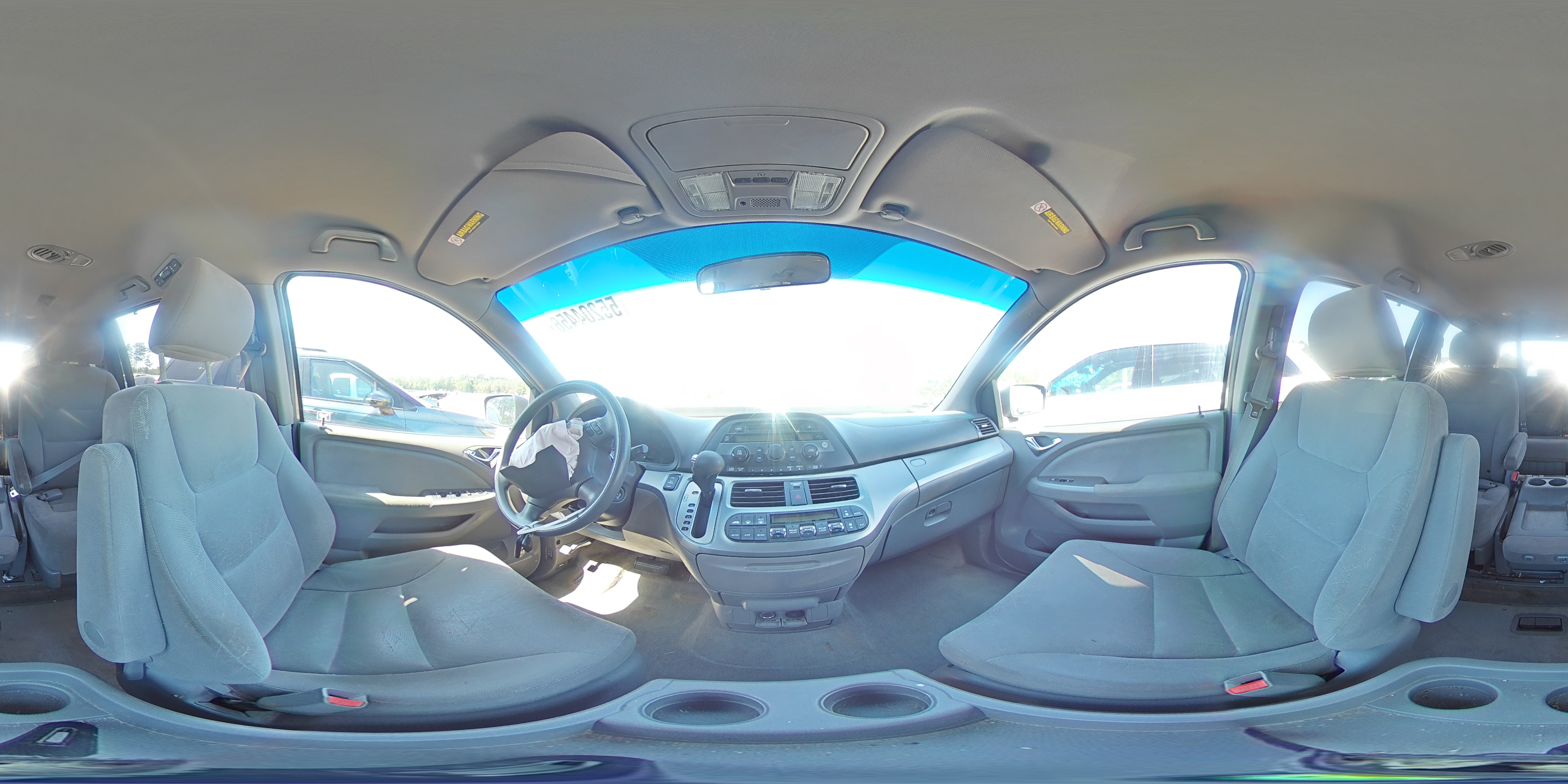 2010 Honda Odyssey Ex Gray vin: 5FNRL3H44AB099934